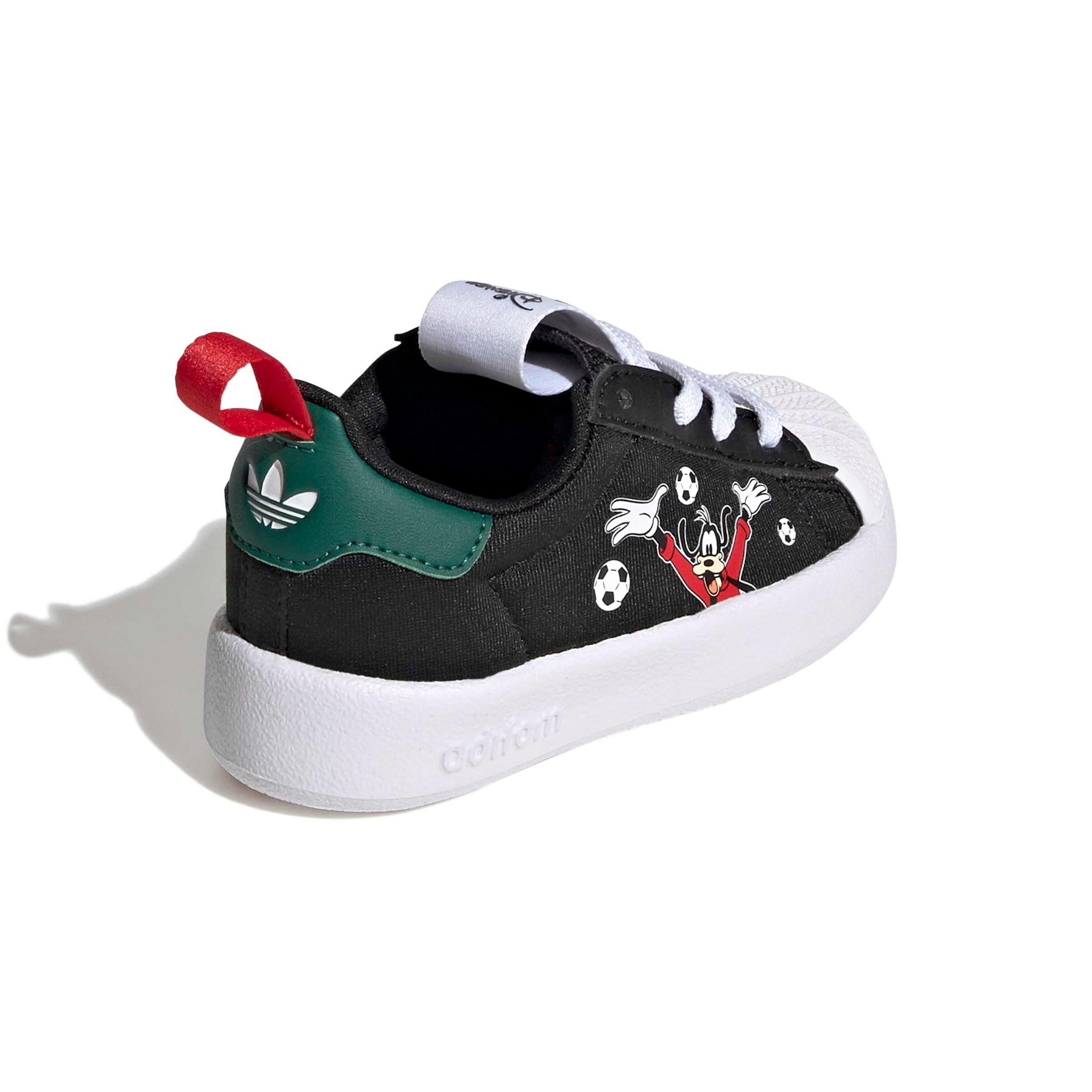 adidas Originals Disney Adifoam Superstar 360 "Black/Collegiate Green/Scarlet" Infant Boys' Shoe - BLACK/GREEN/SCARLET Thumbnail View 4