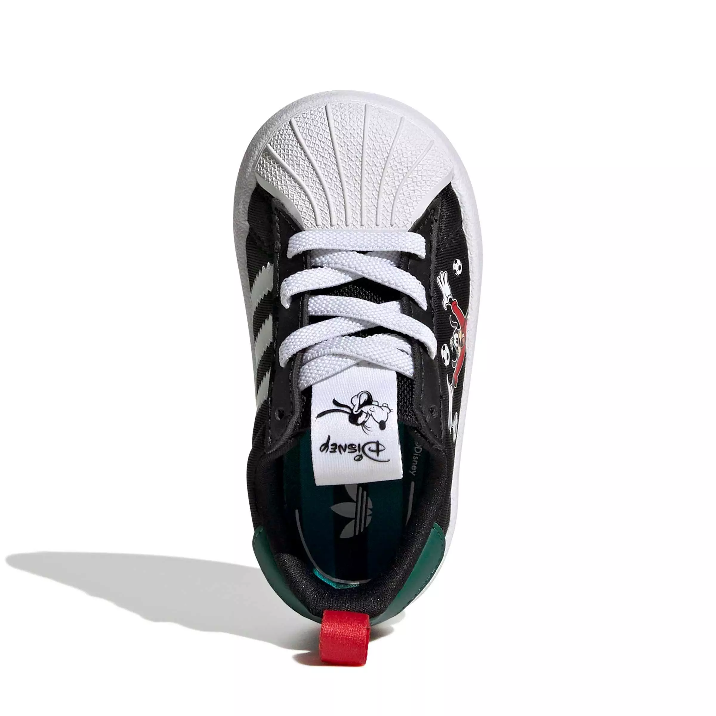 adidas Originals Disney Adifoam Superstar 360 "Black/Collegiate Green/Scarlet" Infant Boys' Shoe - BLACK/GREEN/SCARLET