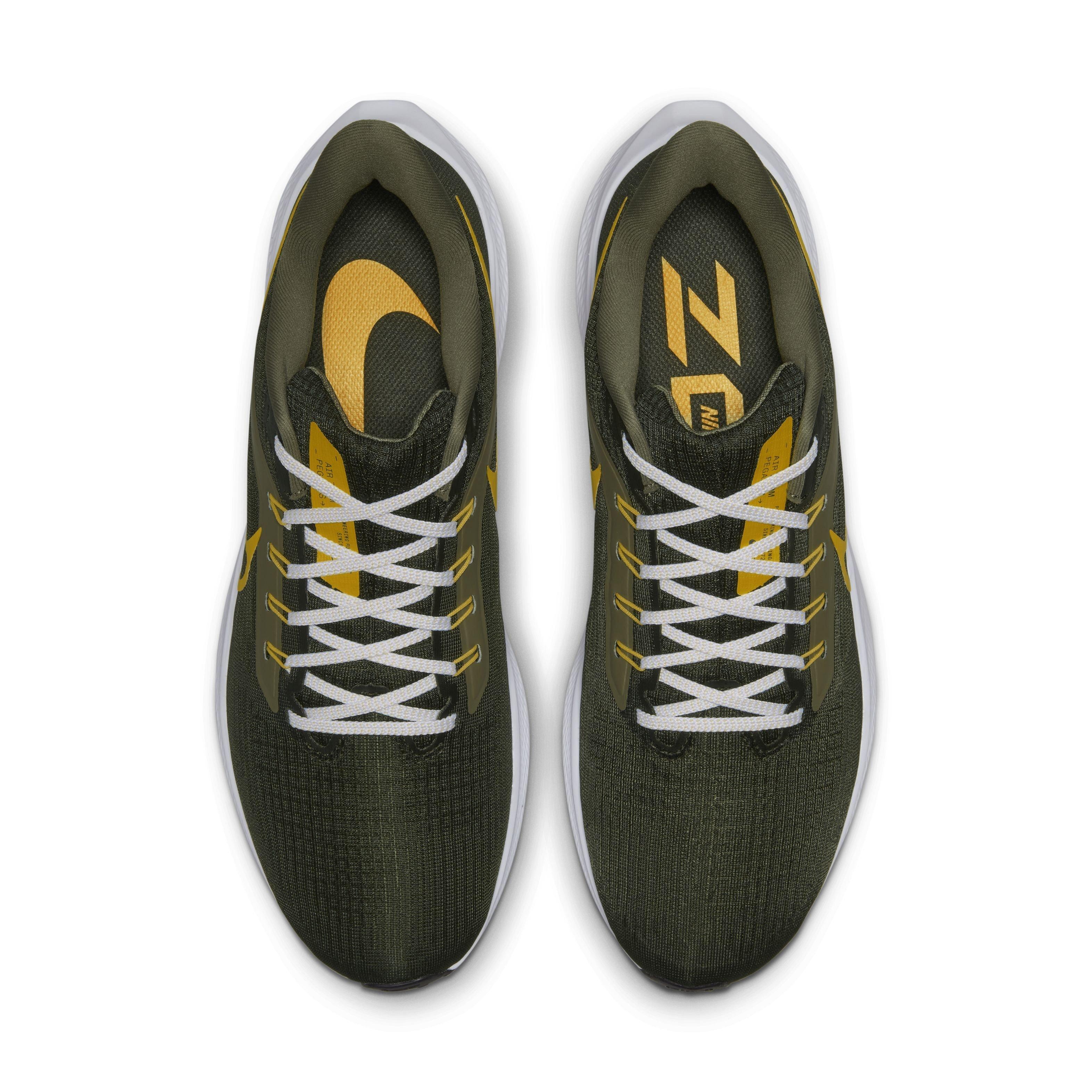 Green Bay Packers Nike Zoom Pegasus 38 Shoe at the Packers Pro Shop