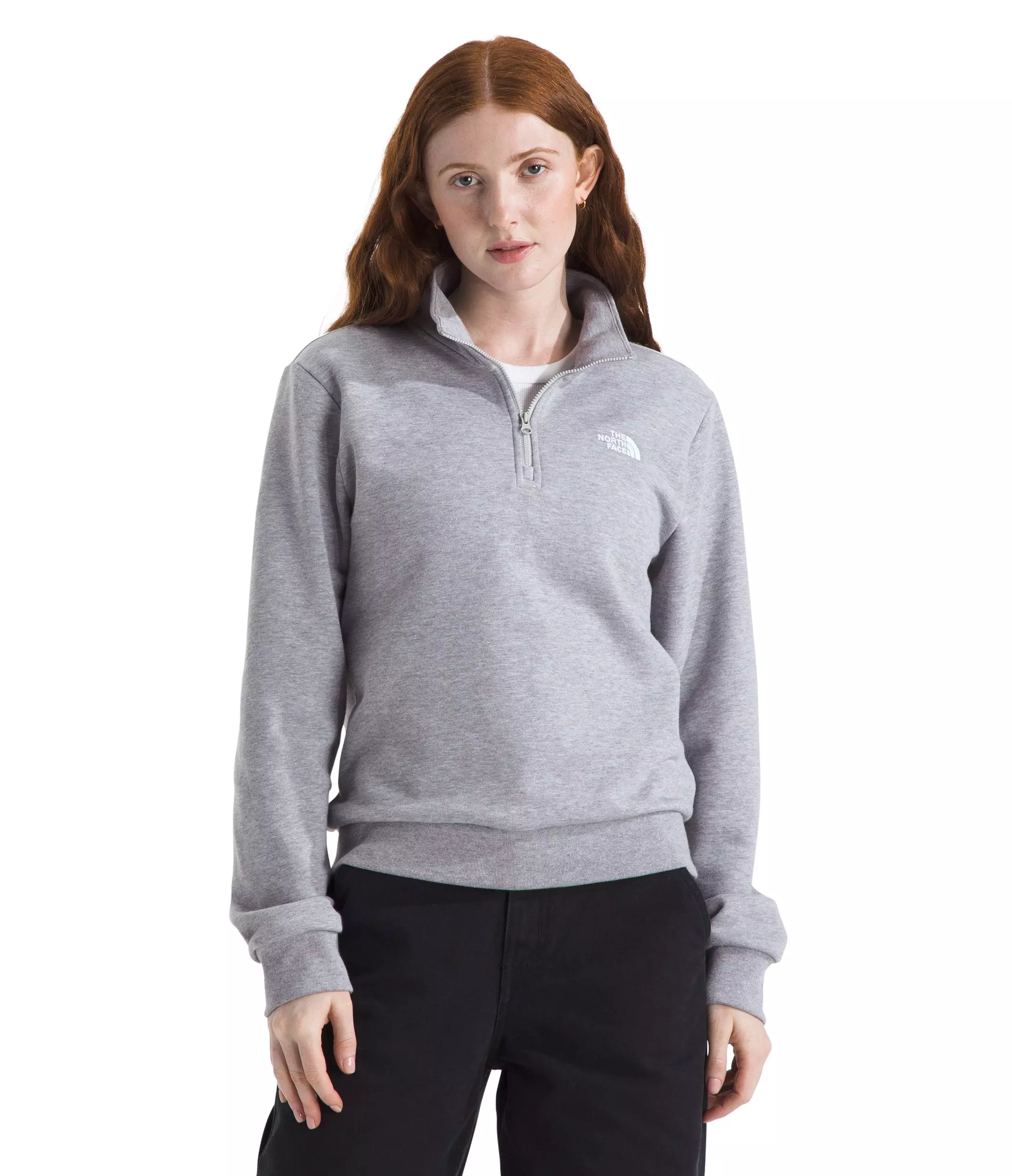 The North Face Women's Evolution EMB 1/4-Zip - Grey - GREY