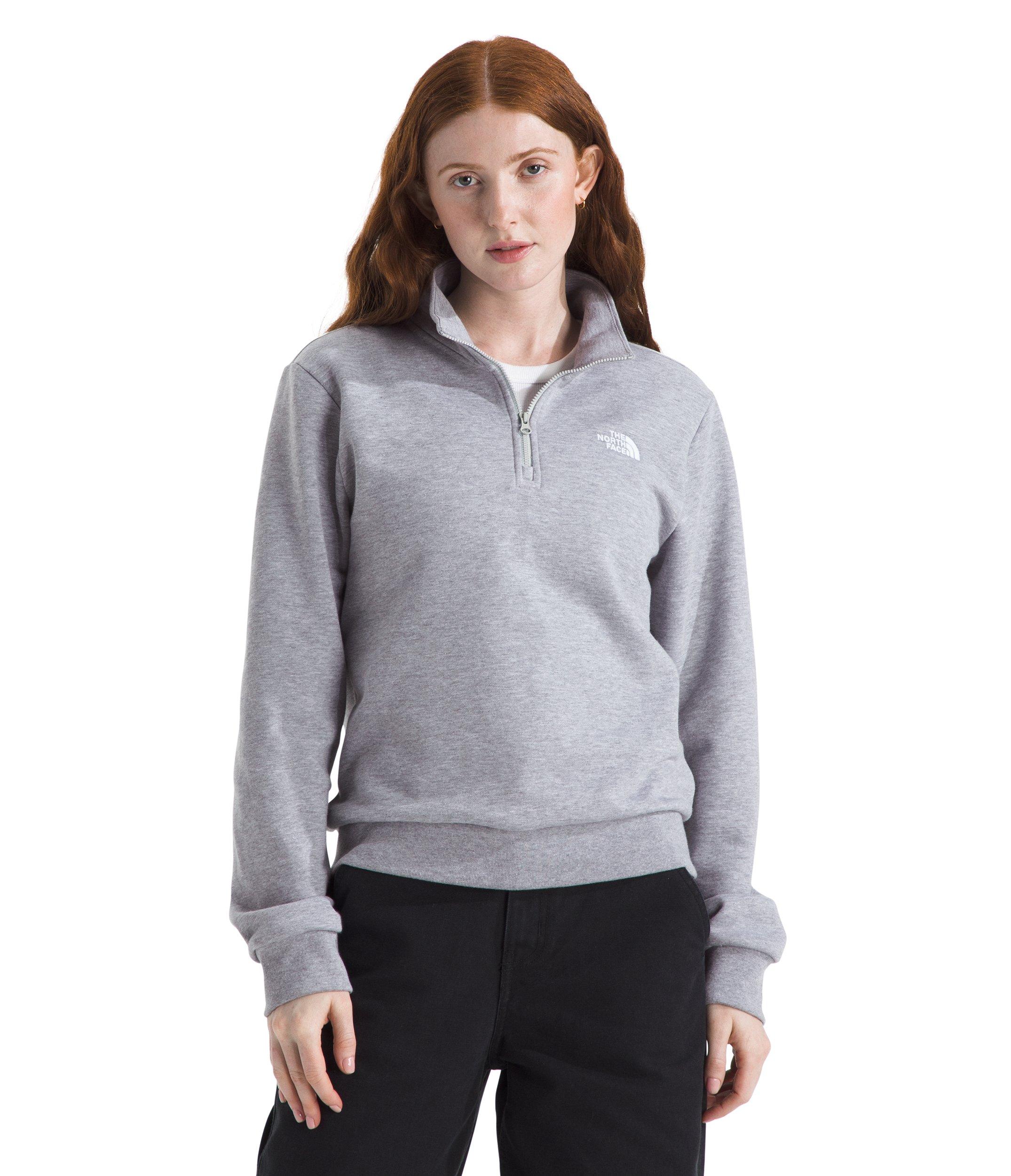 The North Face Women's Evolution EMB 1/4-Zip -Grey - GREY Thumbnail View 1