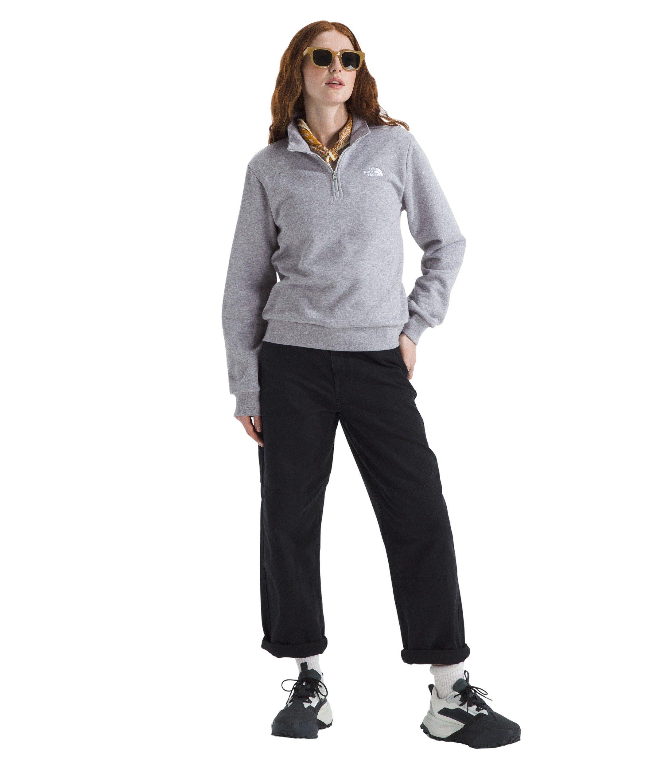 The North Face Women's Evolution EMB 1/4-Zip - Grey - GREY Thumbnail View 4