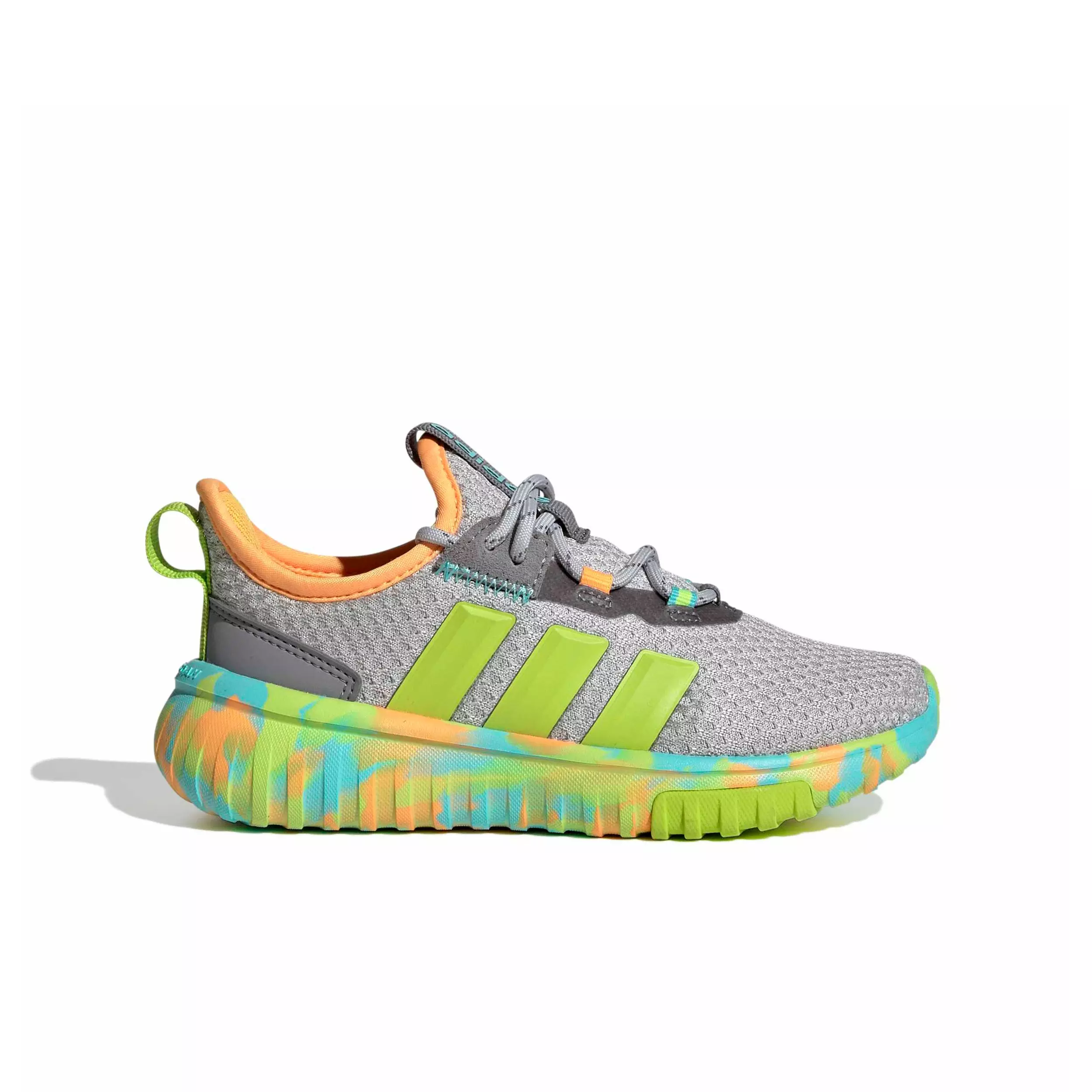 adidas Kaptir 4.0 "Grey Two/Solar Slime/Flash Aqua" Preschool Boys' Shoe - GREY/SLIME/AQUA