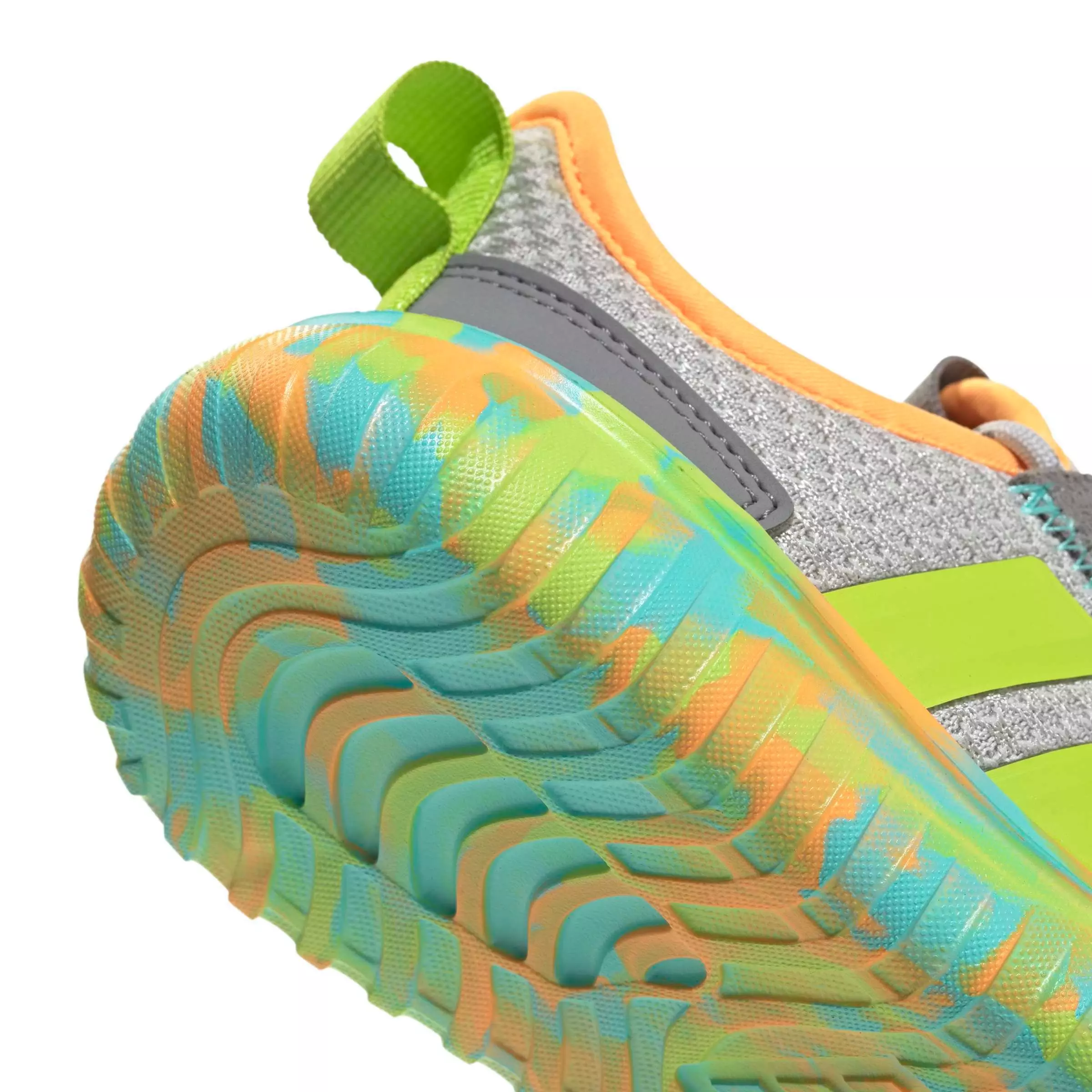 adidas Kaptir 4.0 "Grey Two/Solar Slime/Flash Aqua" Preschool Boys' Shoe - GREY/SLIME/AQUA