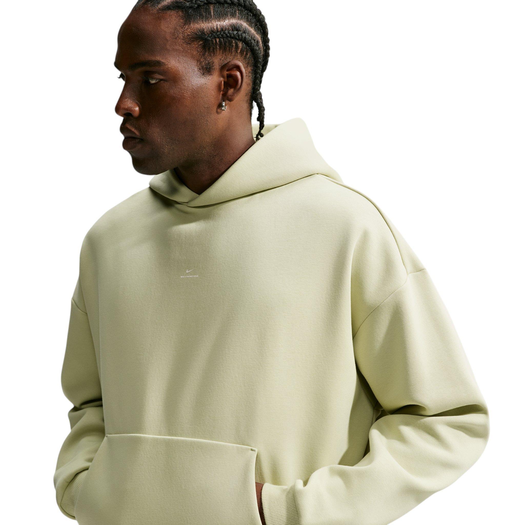 Nike Men's Standard Issue Therma-FIT Brushed Basketball Pullover Hoodie - Olive Green - OLIVE GREEN