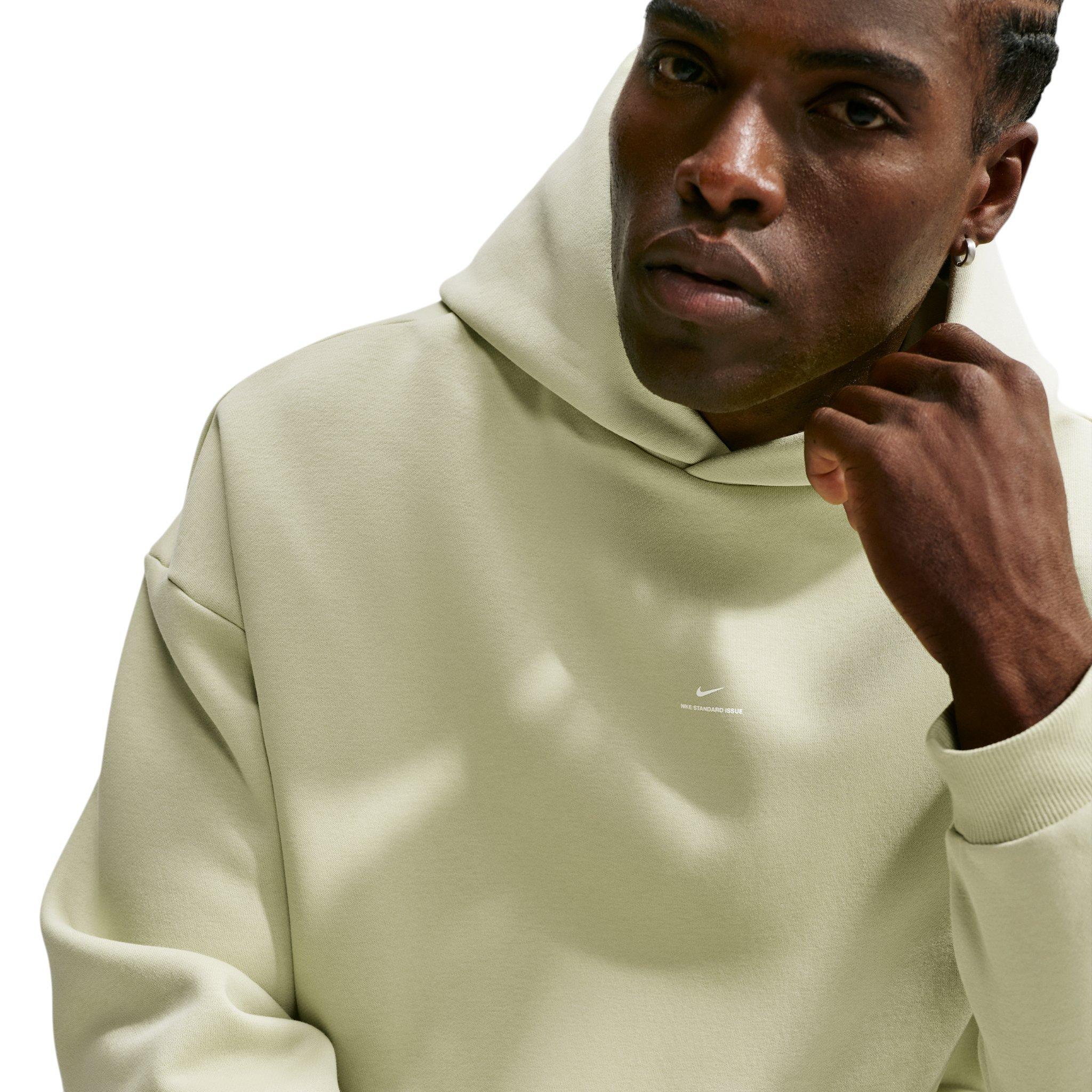Nike Men's Standard Issue Therma-FIT Brushed Basketball Pullover Hoodie - Olive Green - OLIVE GREEN