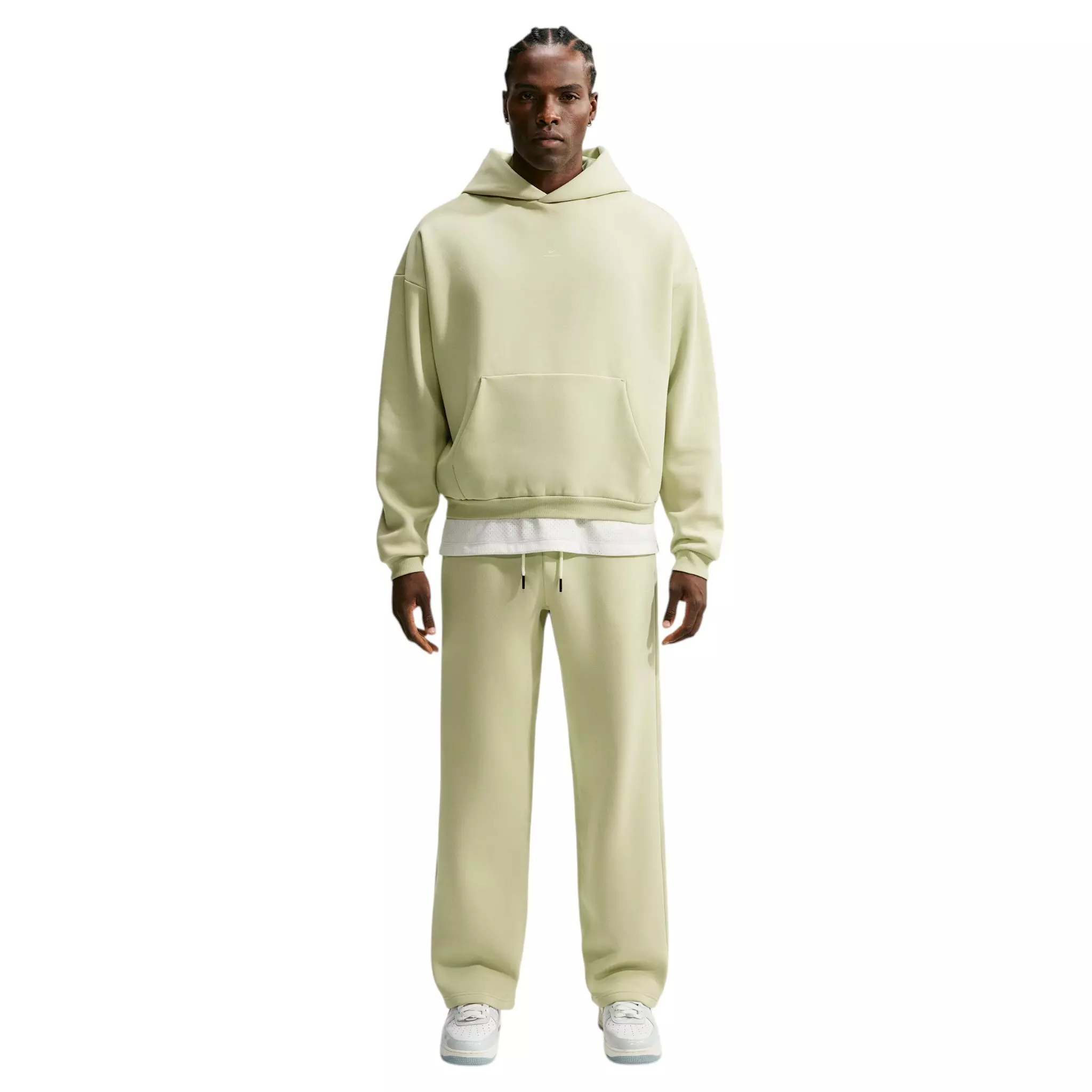 Nike Men's Standard Issue Therma-FIT Brushed Basketball Pullover Hoodie - Olive Green - OLIVE GREEN