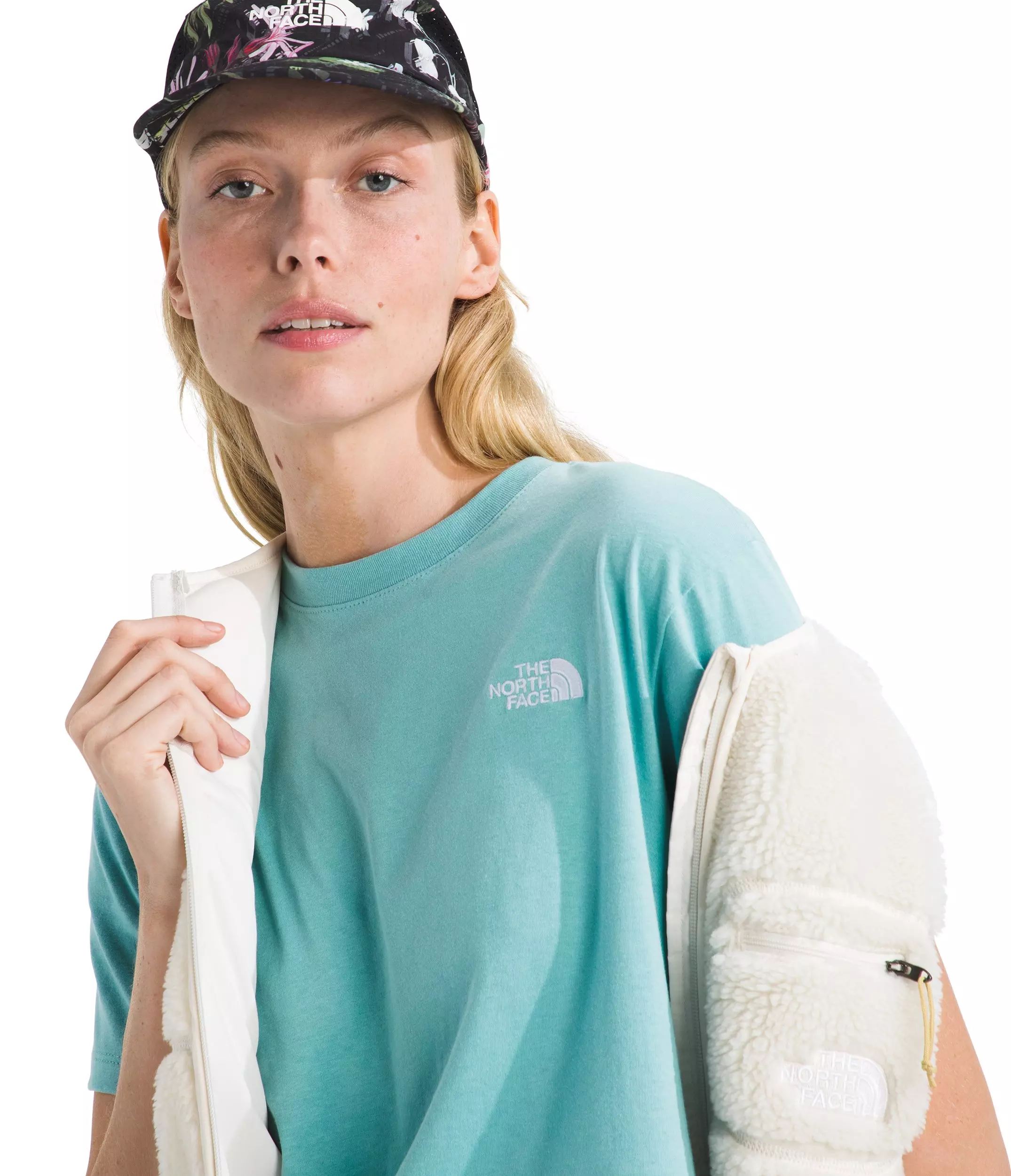 The North Face Women's Evolution Simple Dome Relaxed T-Shirt - Blue - BLUE