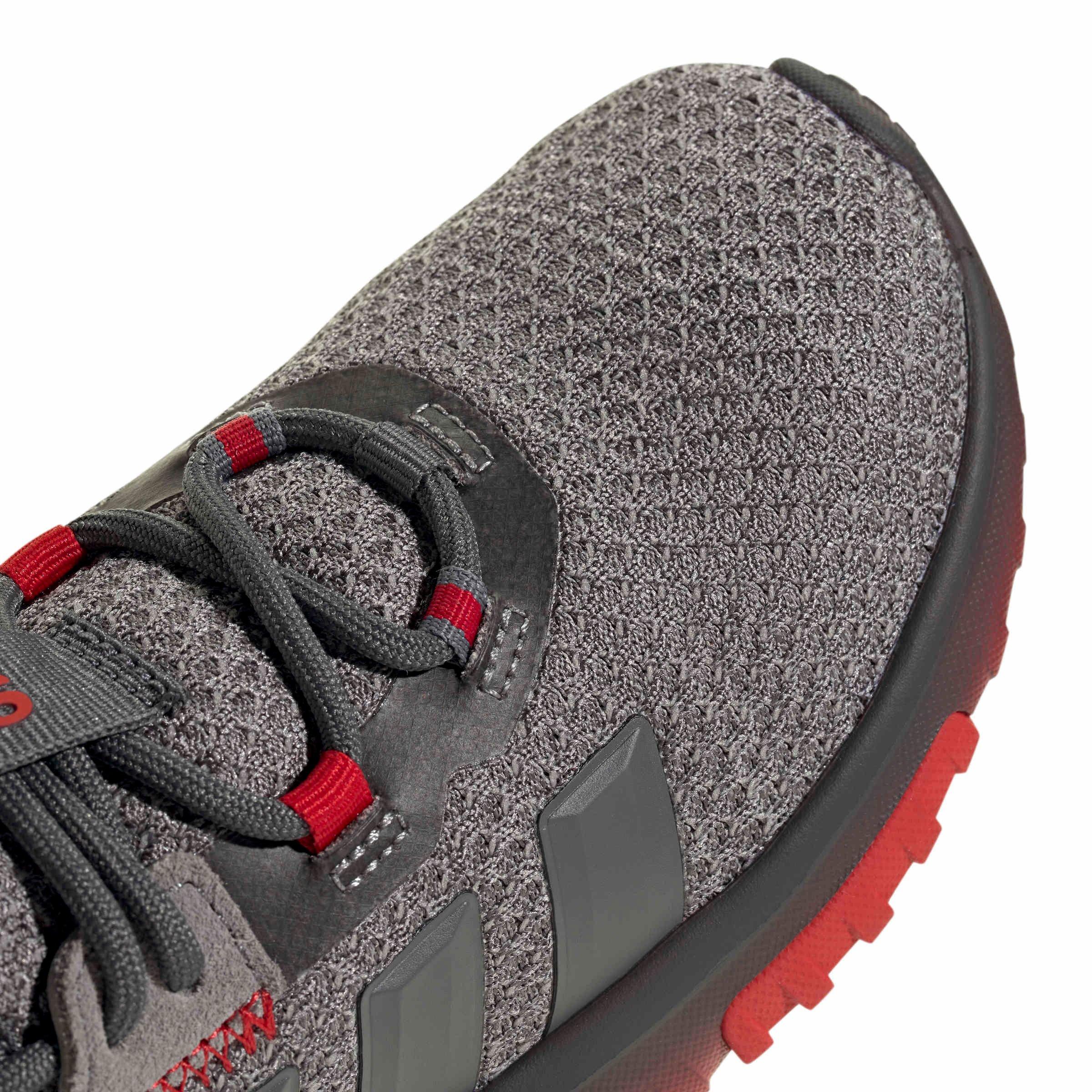 adidas Kaptir 4.0 "Grey Five/Grey Five/Better Scarlet" Preschool Boys' Shoe - GREY/GREY/SCARLET Thumbnail View 7