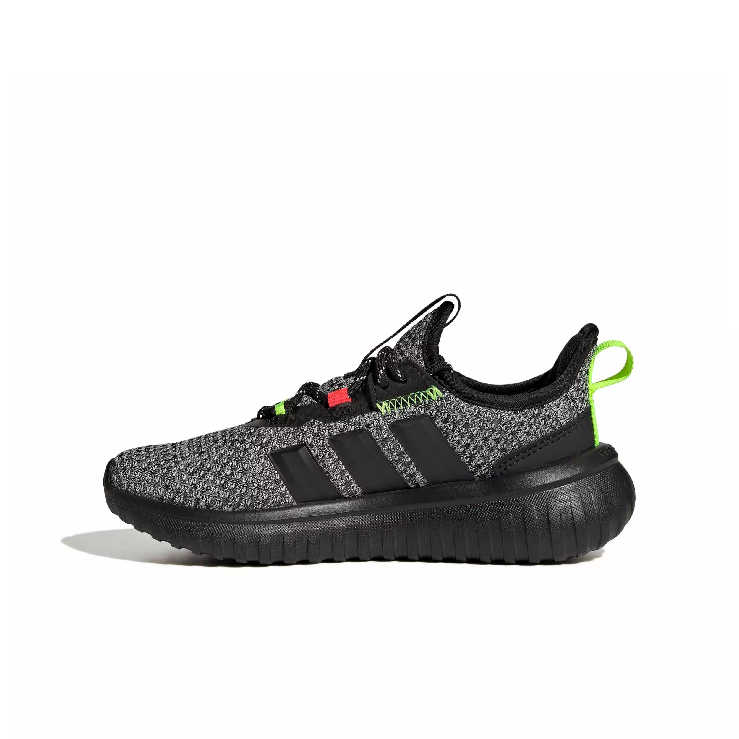 adidas Kaptir 4.0 "Core Black/Core Black/Lucid Lemon" Preschool Boys' Shoe - BLACK/BLACK/LEMON