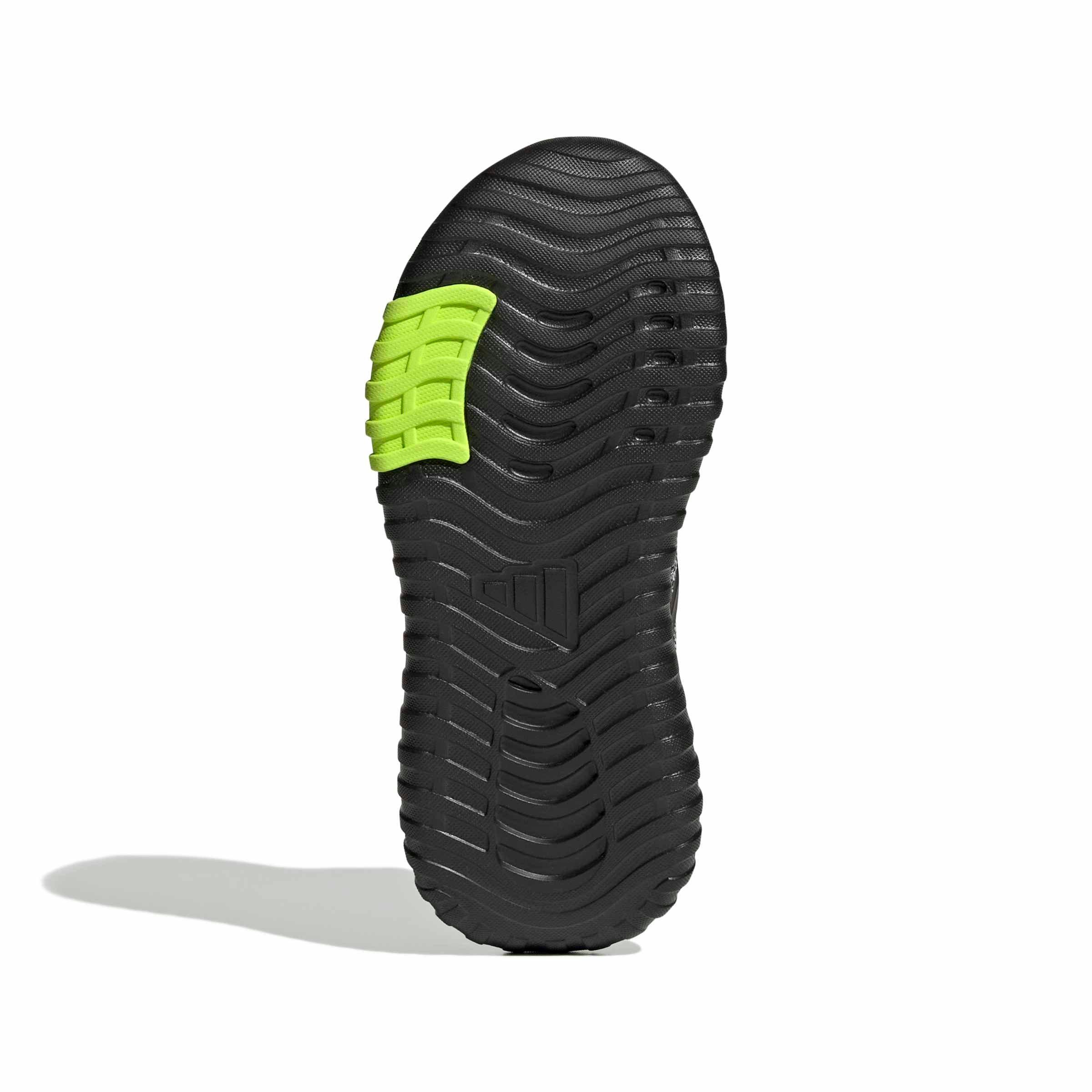 adidas Kaptir 4.0 "Core Black/Core Black/Lucid Lemon" Preschool Boys' Shoe - BLACK/BLACK/LEMON Thumbnail View 6