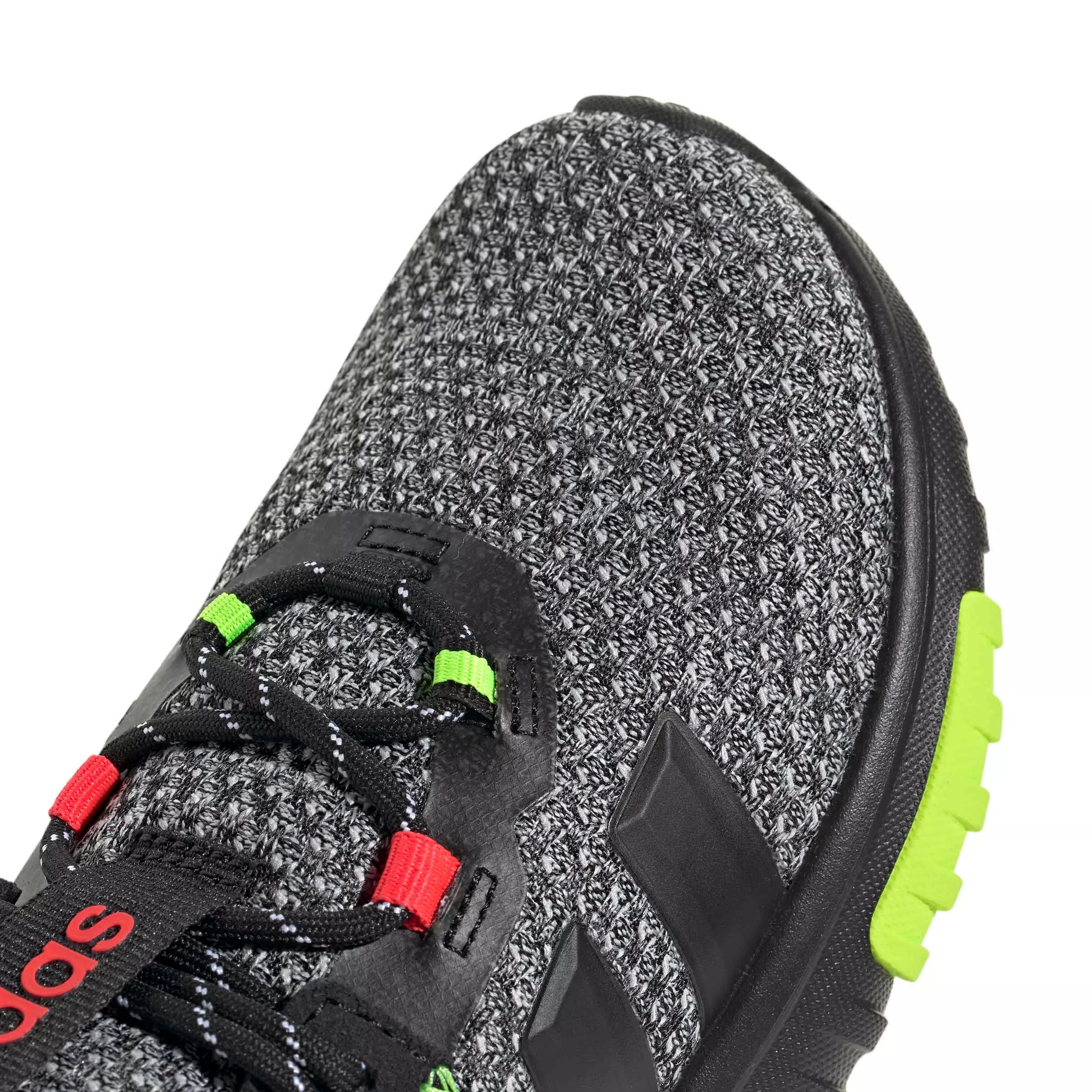 adidas Kaptir 4.0 "Core Black/Core Black/Lucid Lemon" Preschool Boys' Shoe - BLACK/BLACK/LEMON