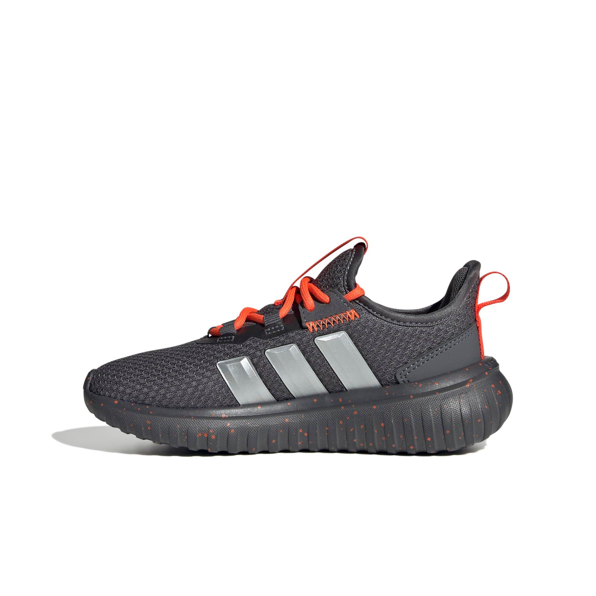 adidas Kaptir 4.0 "Grey Five/Matte Silver/Impact Orange" Preschool Boys' Shoe - GREY/SILVER/ORANGE Thumbnail View 2