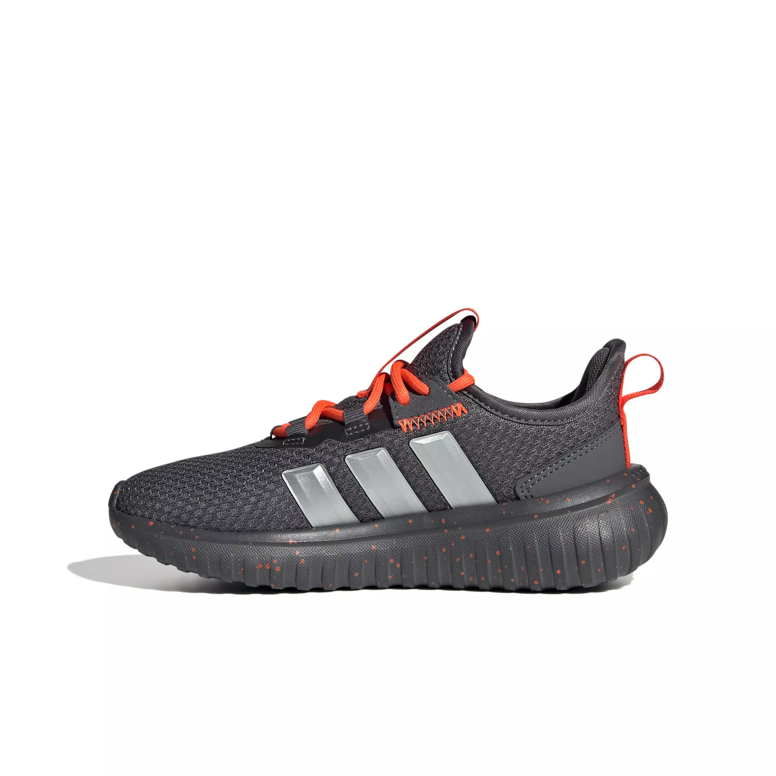 adidas Kaptir 4.0 "Grey Five/Matte Silver/Impact Orange" Preschool Boys' Shoe - GREY/SILVER/ORANGE