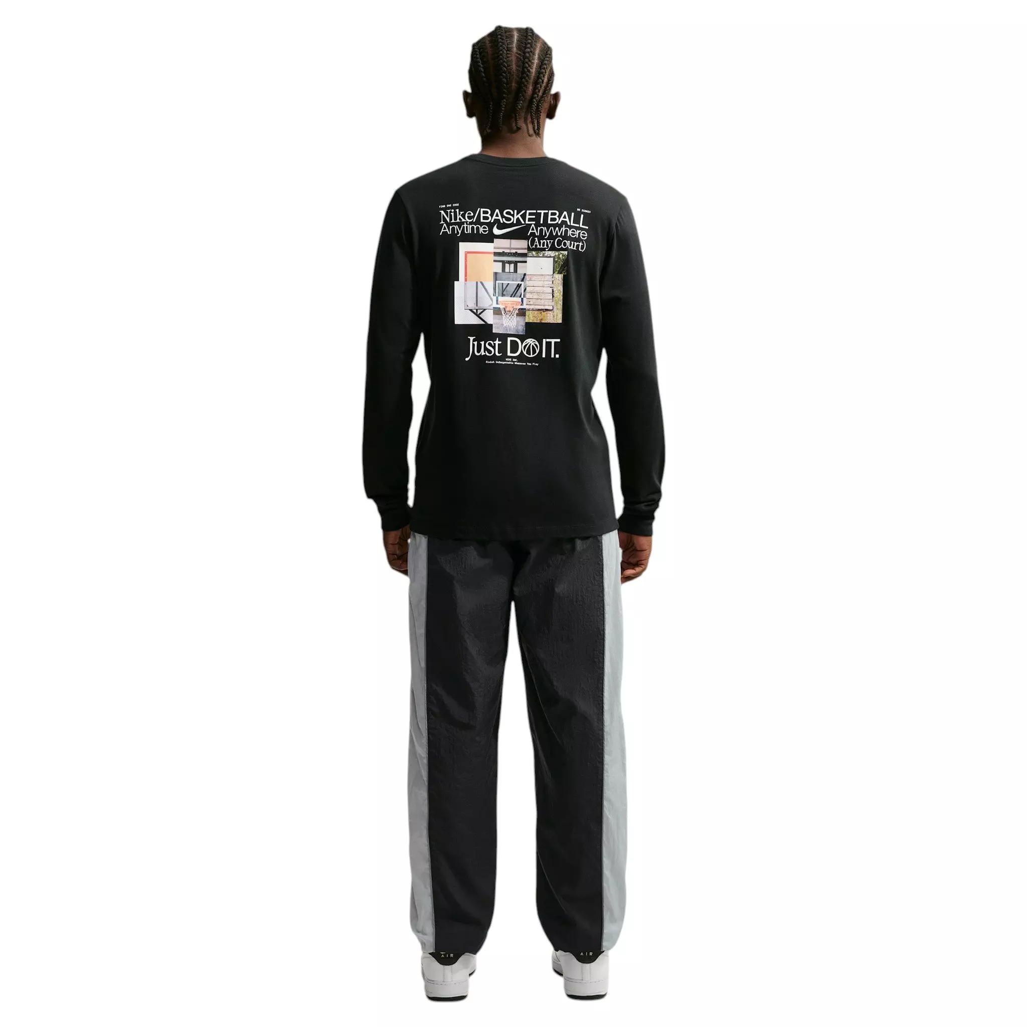 Nike Men's VR Basketball Pants - Black/Grey - BLACK/GREY