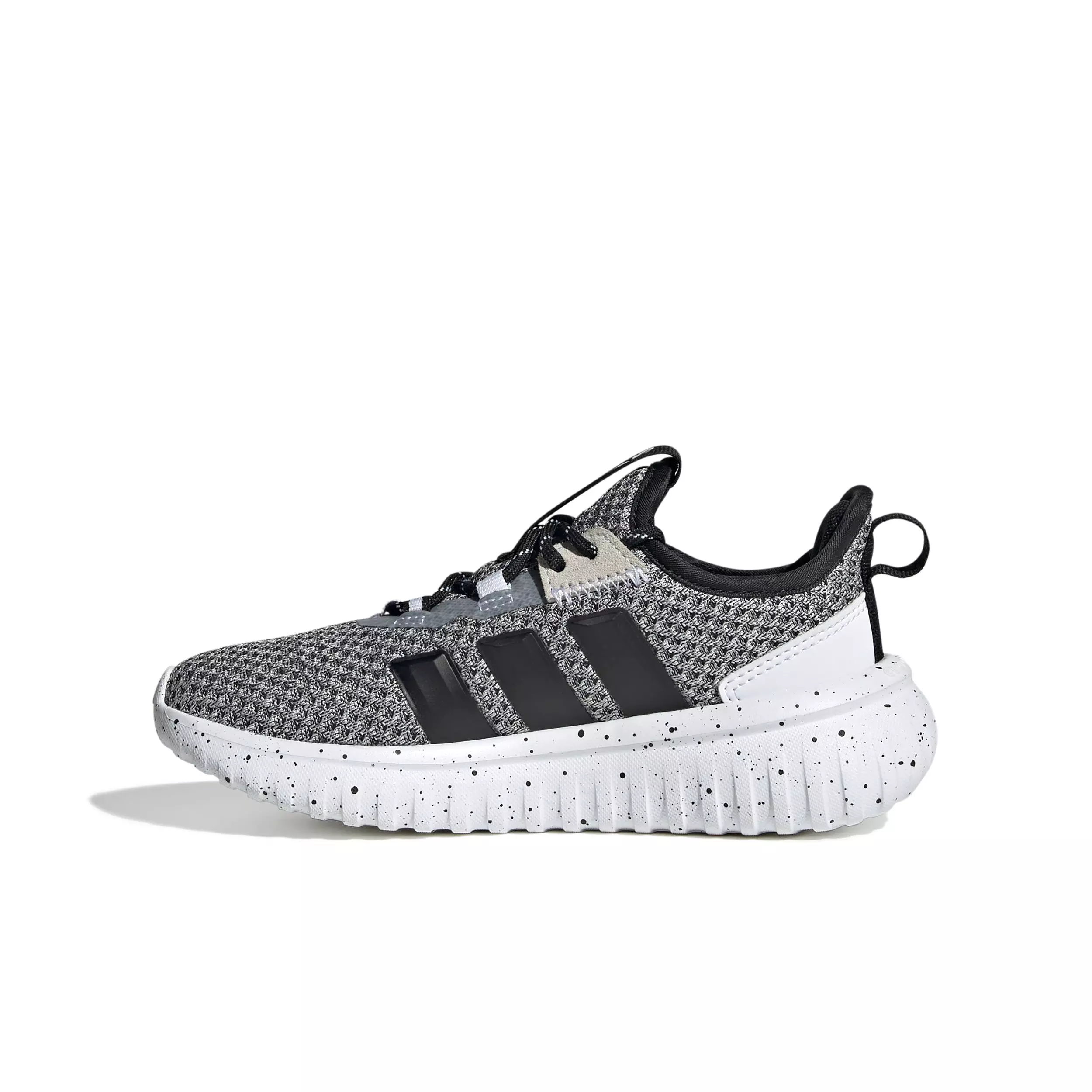 adidas Kaptir 4.0 "Ftwr White/Core Black/Ftwr White" Preschool Boys' Shoe - WHITE/BLACK/WHITE