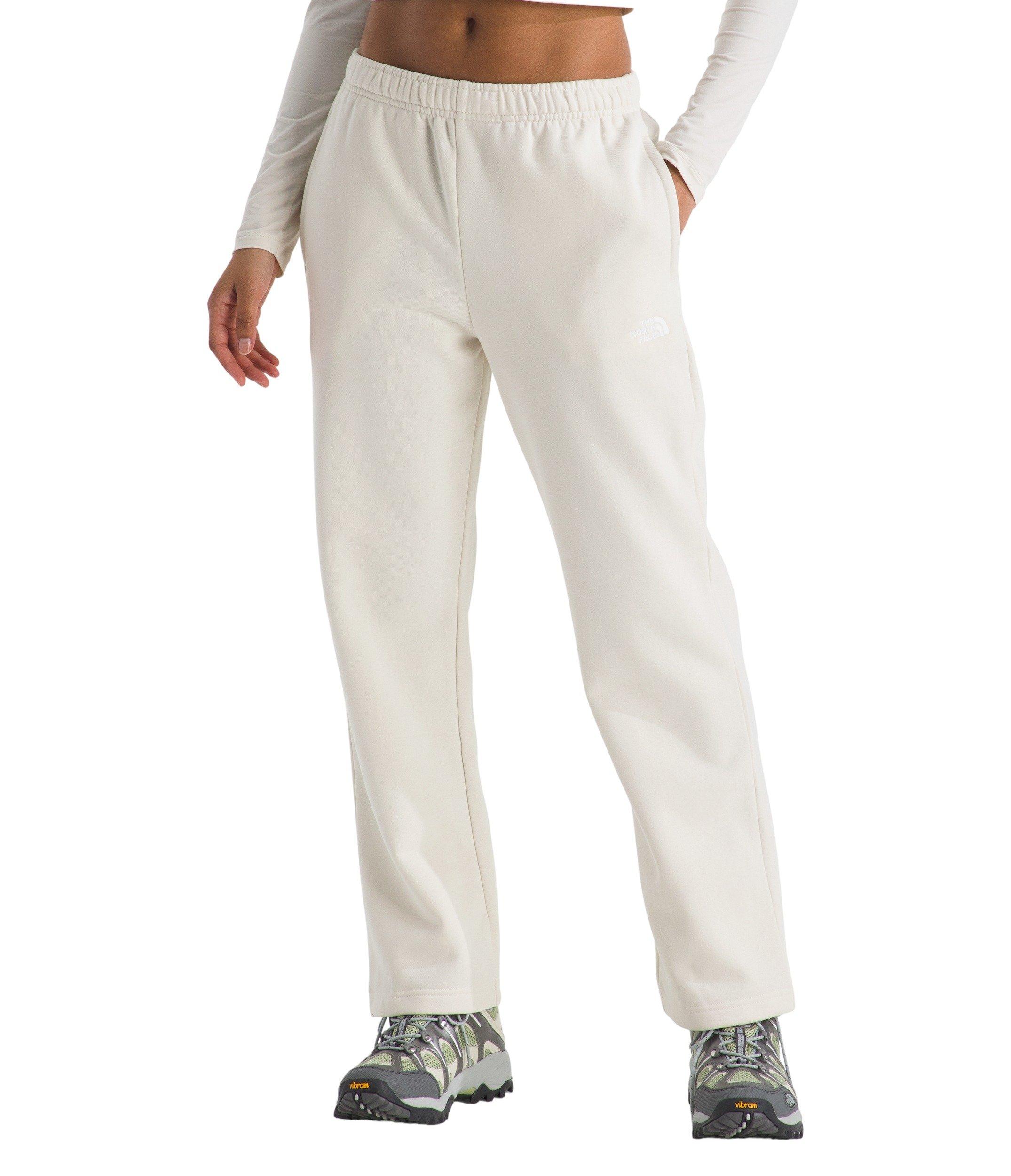 The North Face Women's Evolution Simple Dome Straight Sweatpants - White - WHITE Thumbnail View 1