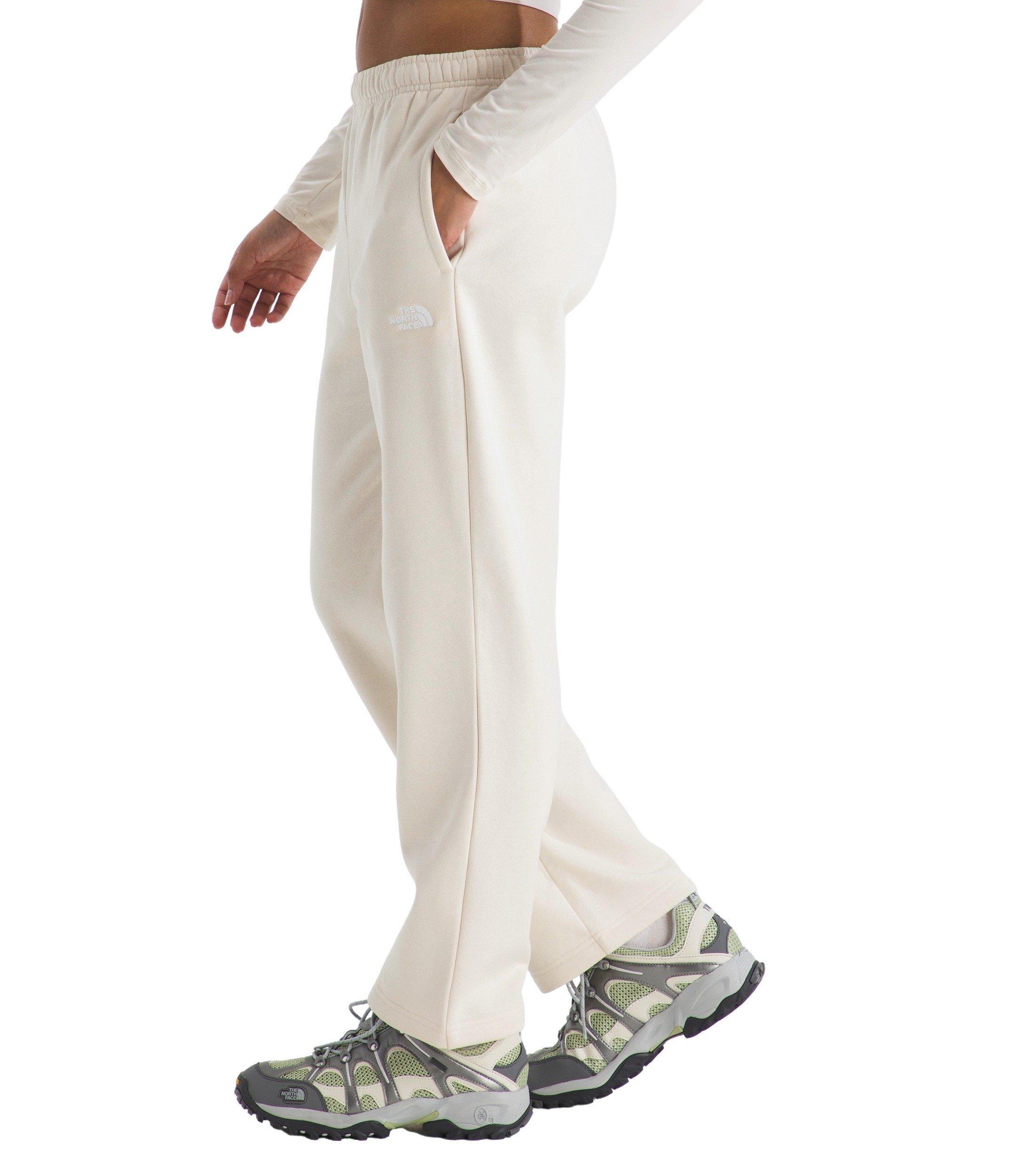 The North Face Women's Evolution Simple Dome Straight Sweatpants -White - WHITE Thumbnail View 3