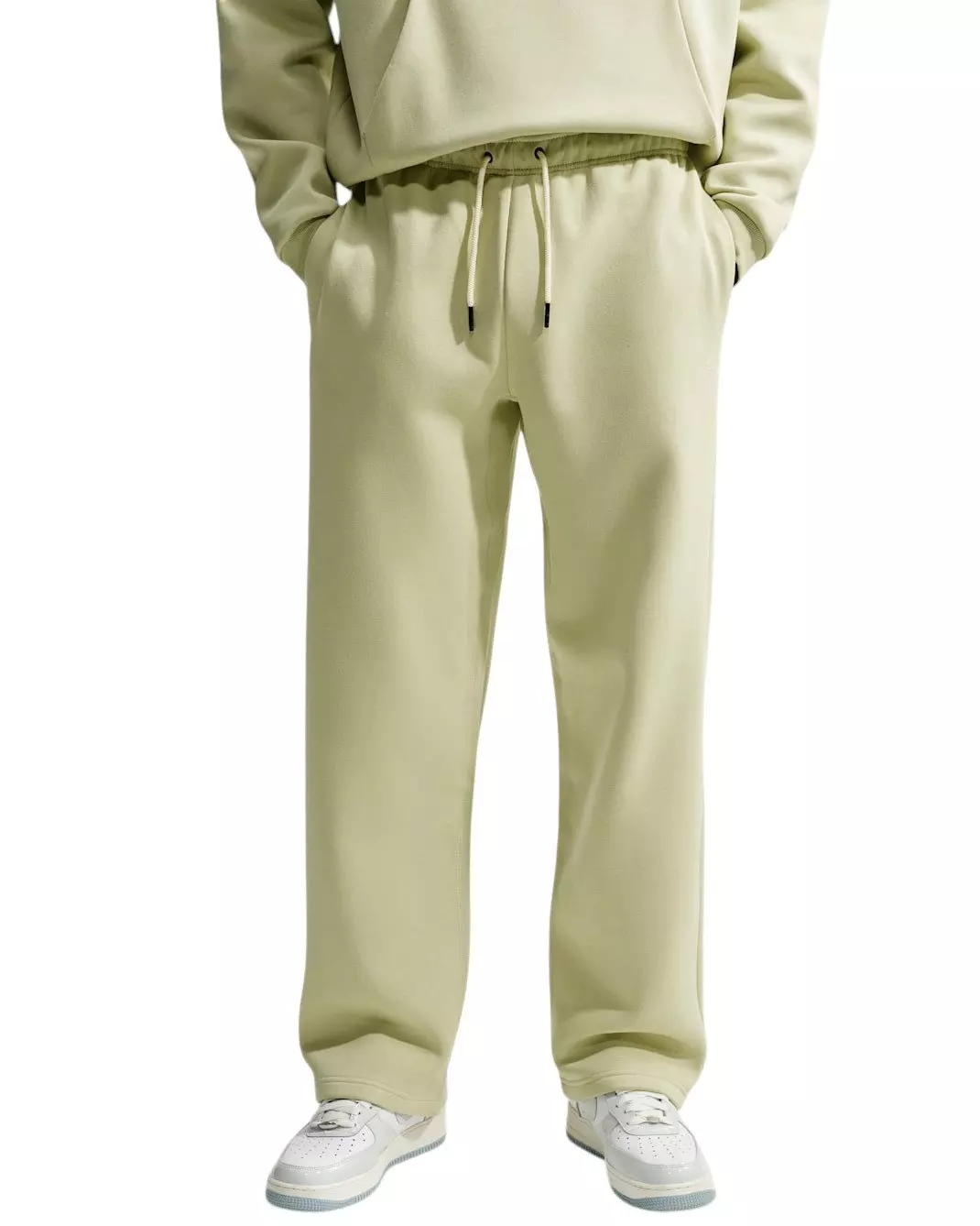 Nike Men's Standard Issue Therma-FIT Brushed Open-Hem Basketball Pants - Olive - OLIVE