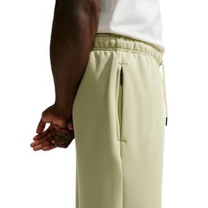 Nike Men's Standard Issue Therma-FIT Brushed Open-Hem Basketball Pants - Olive - OLIVE