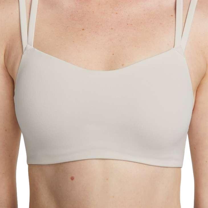 Nike Women's Dri-FIT Alate Trace Padded Strappy Sports Bra - CREAM Thumbnail View 3