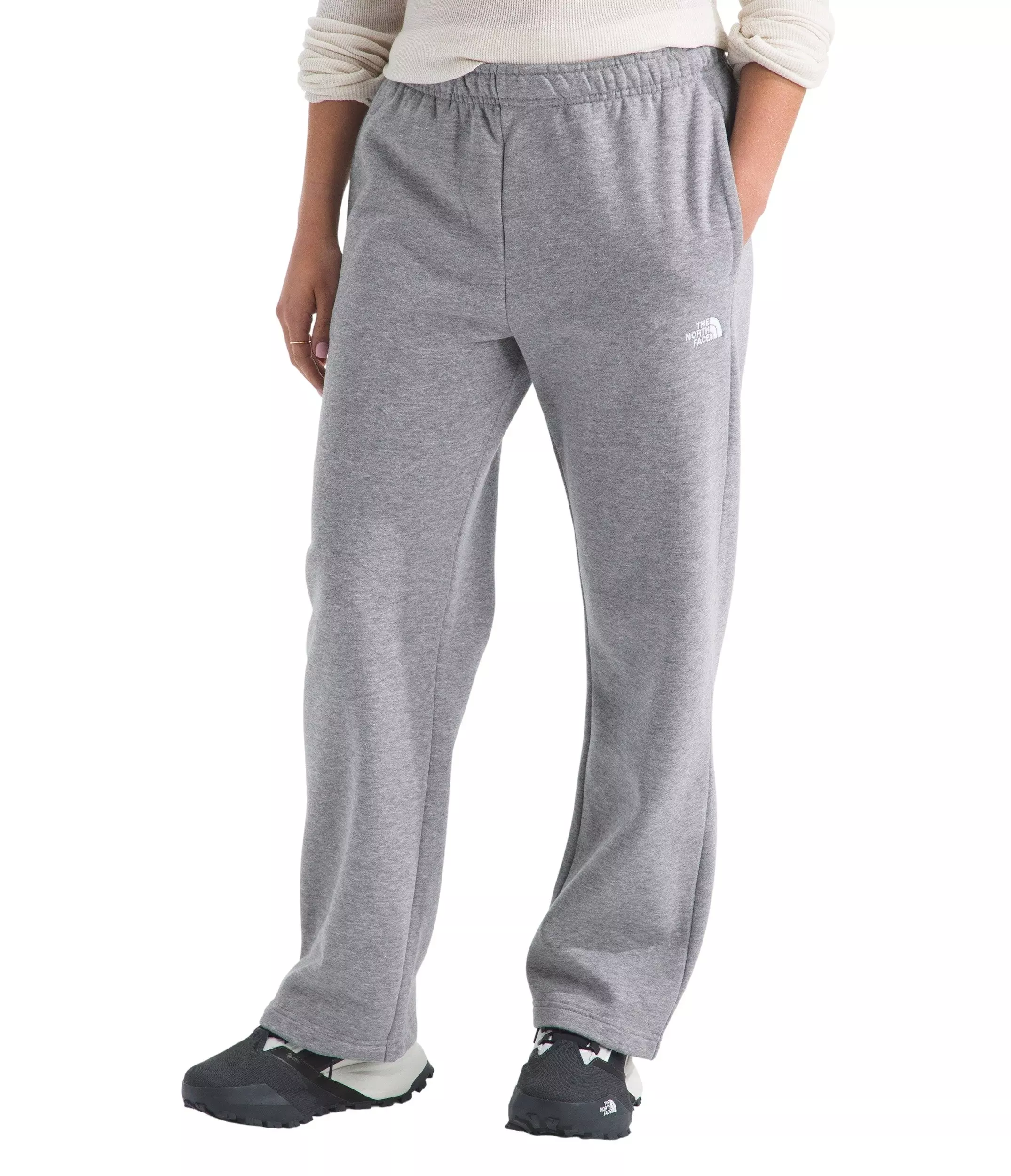 The North Face Women's Evolution Simple Dome Straight Sweatpants - Grey - GREY