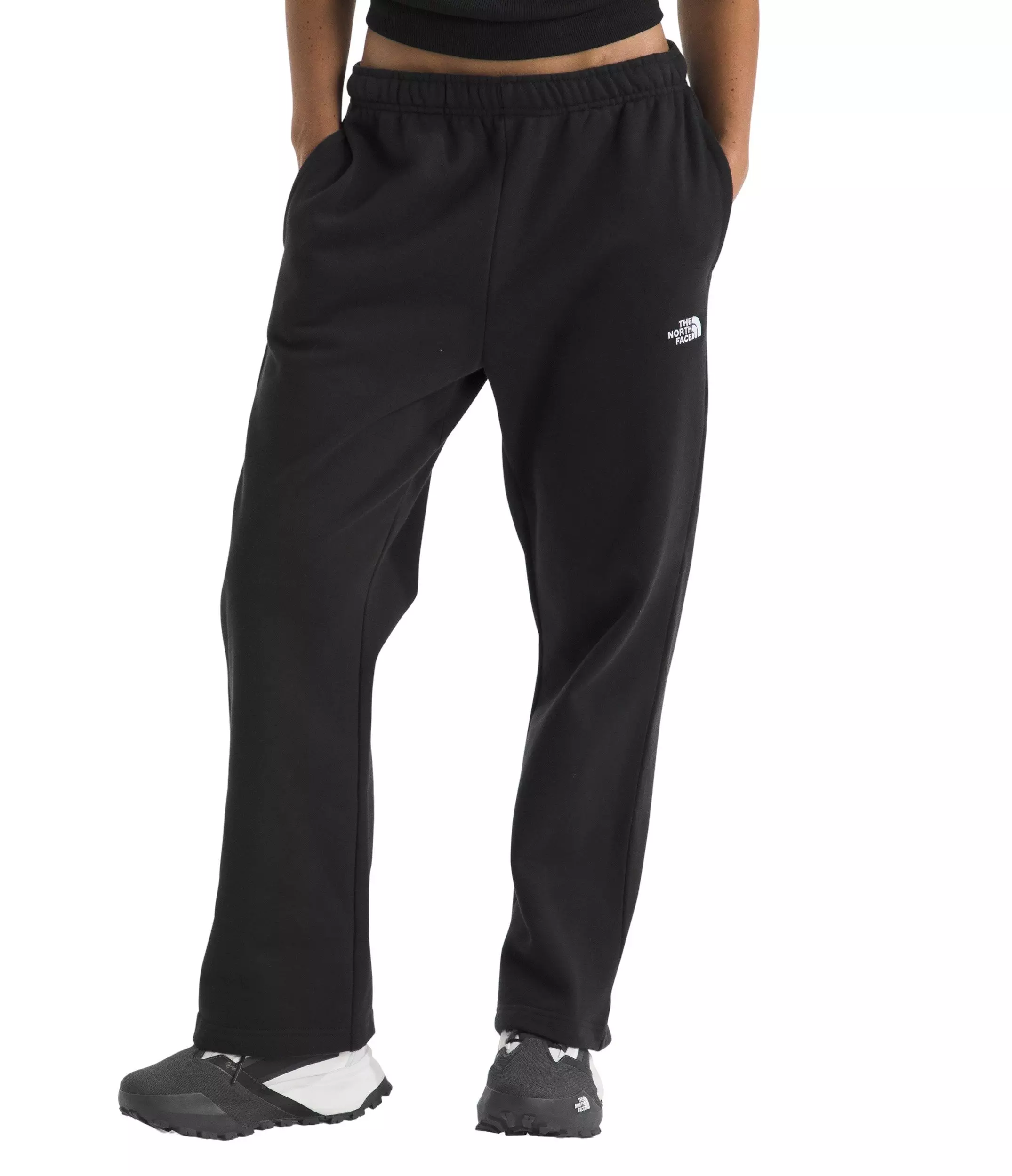 The North Face Women's Evolution Simple Dome Straight Sweatpants - Black - BLACK
