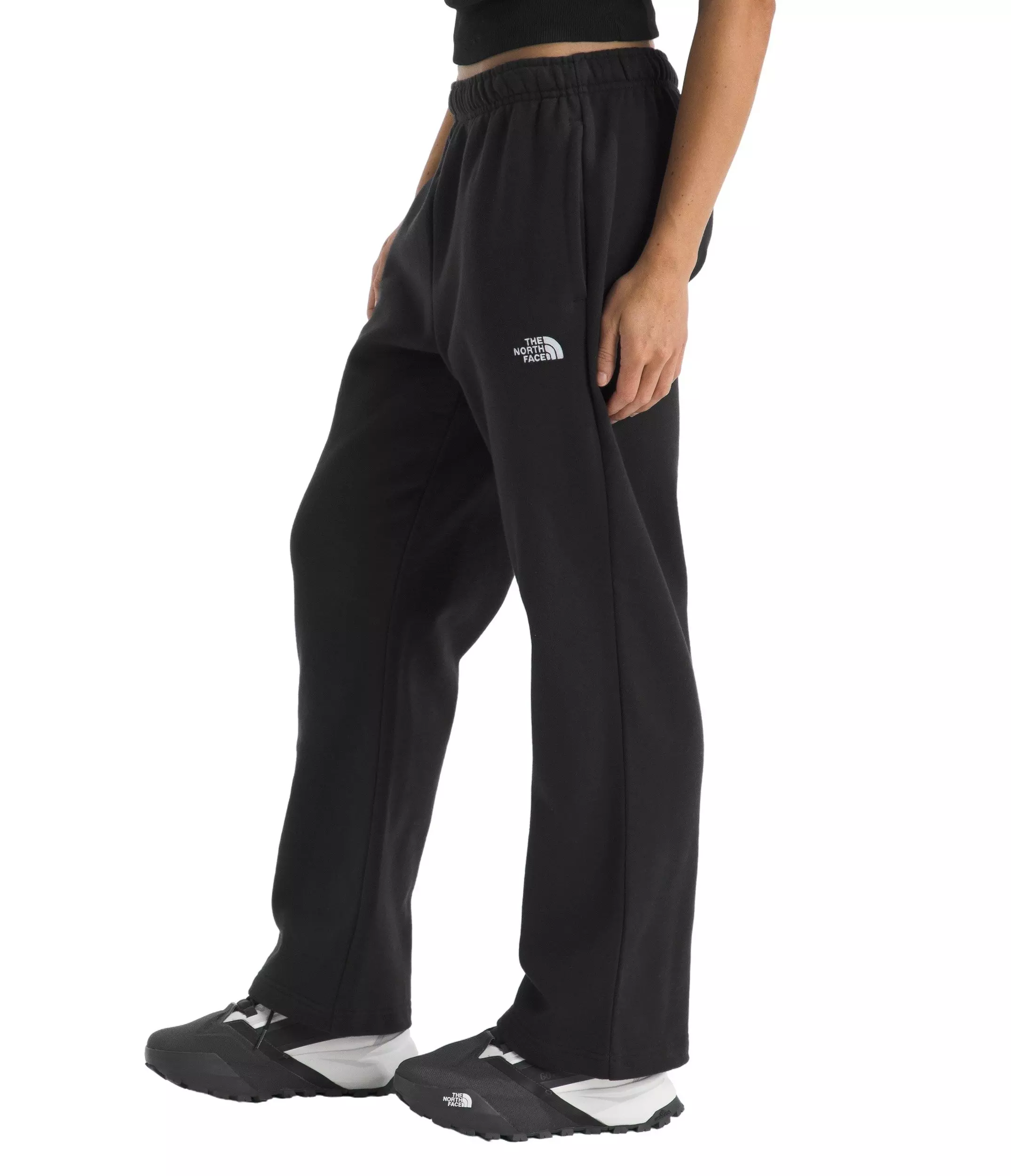 The North Face Women's Evolution Simple Dome Straight Sweatpants -Black - BLACK