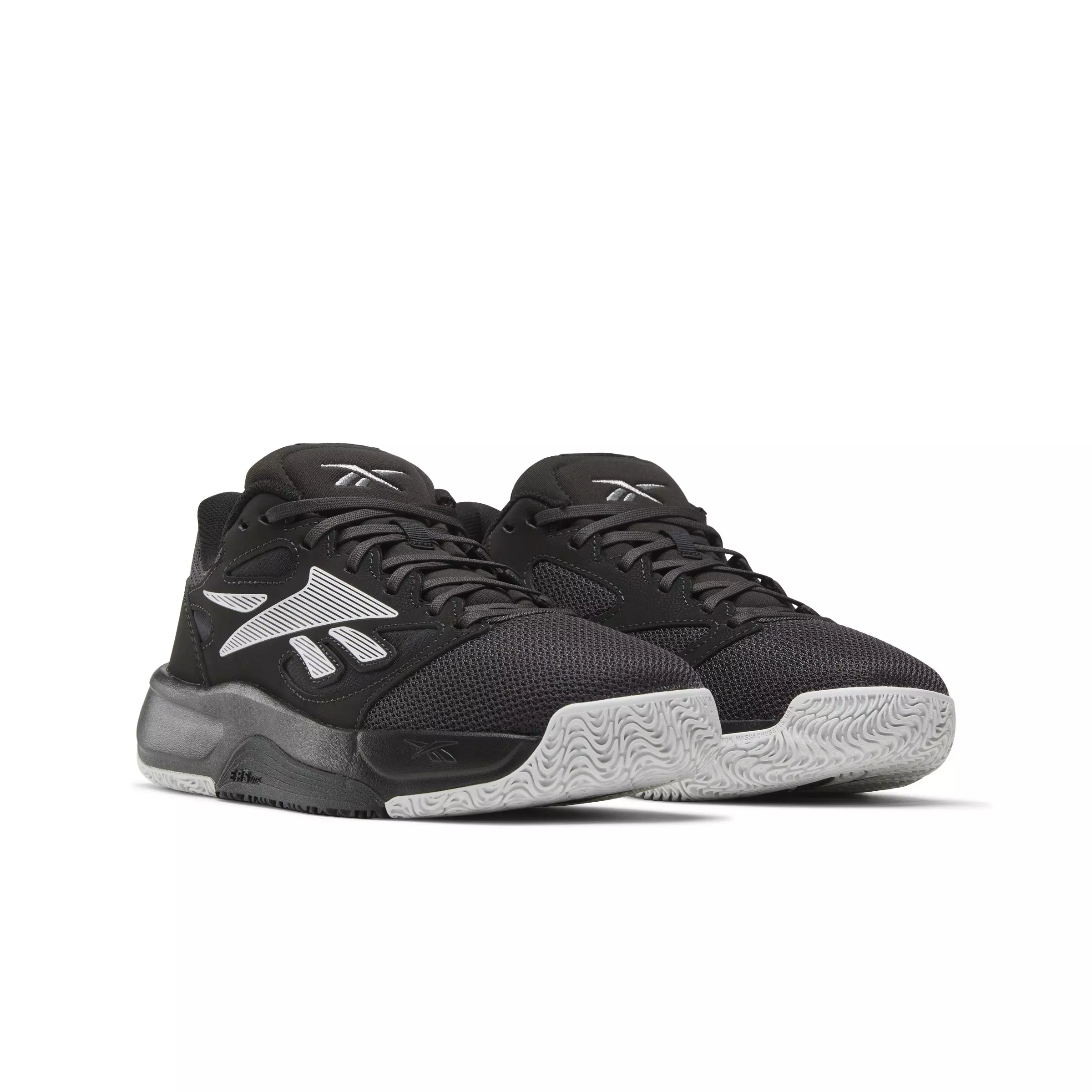 Reebok Engine LT "Black/Washed Black/Barely Grey" Men's Basketball Shoe - BLACK/BLACK/GREY