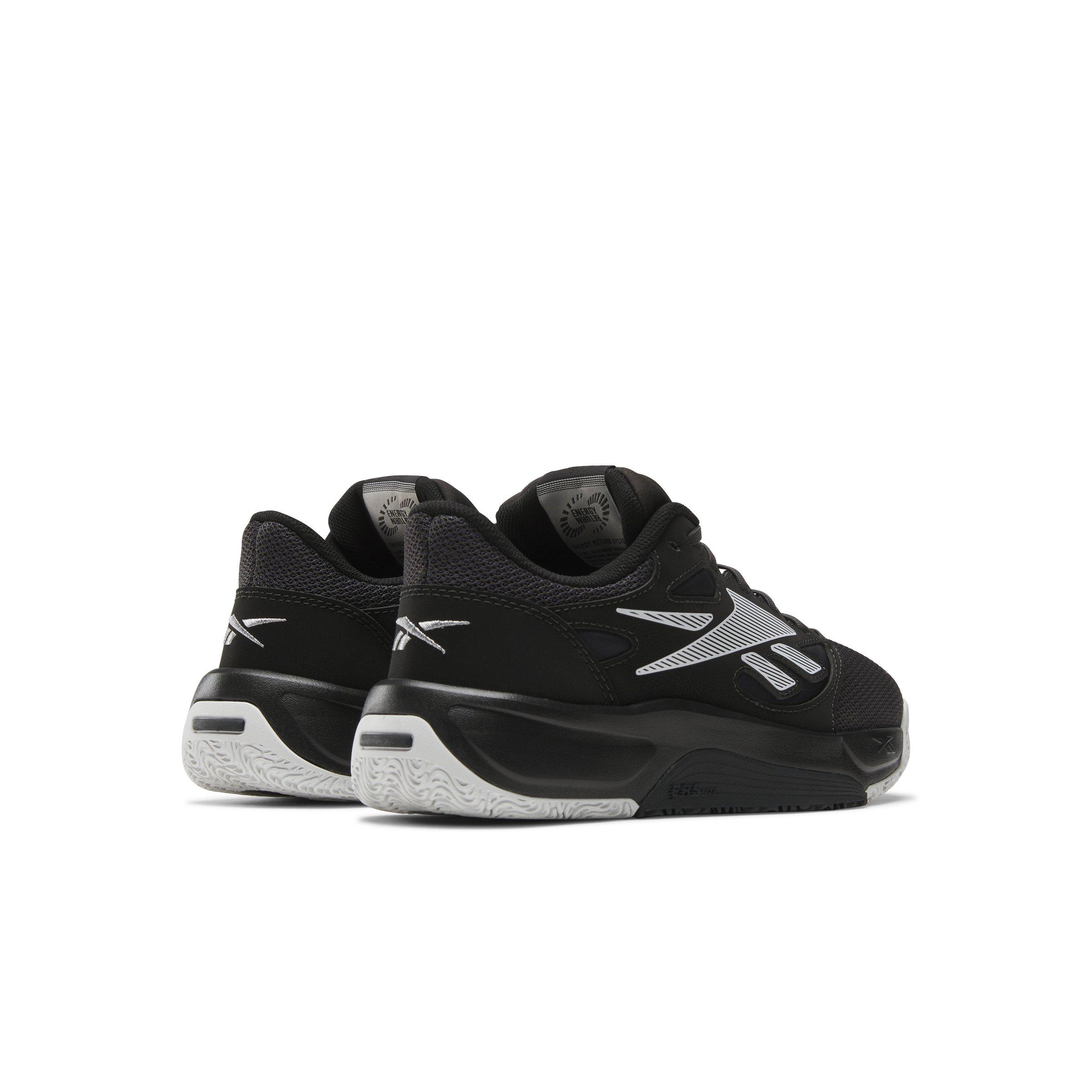 Reebok Engine LT "Black/Washed Black/Barely Grey" Men's Basketball Shoe - BLACK/BLACK/GREY Thumbnail View 3