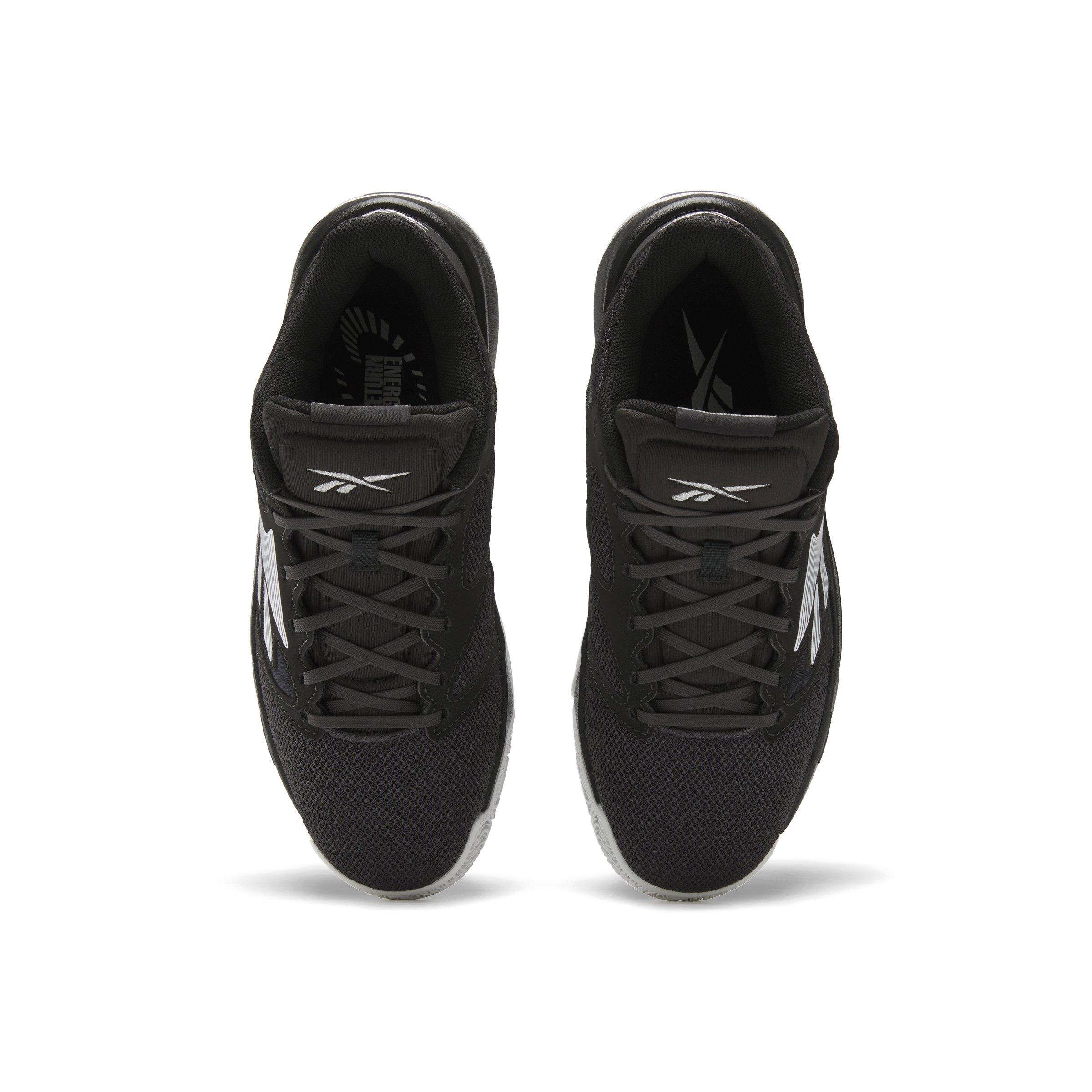 Reebok Engine LT "Black/Washed Black/Barely Grey" Men's Basketball Shoe - BLACK/BLACK/GREY Thumbnail View 4