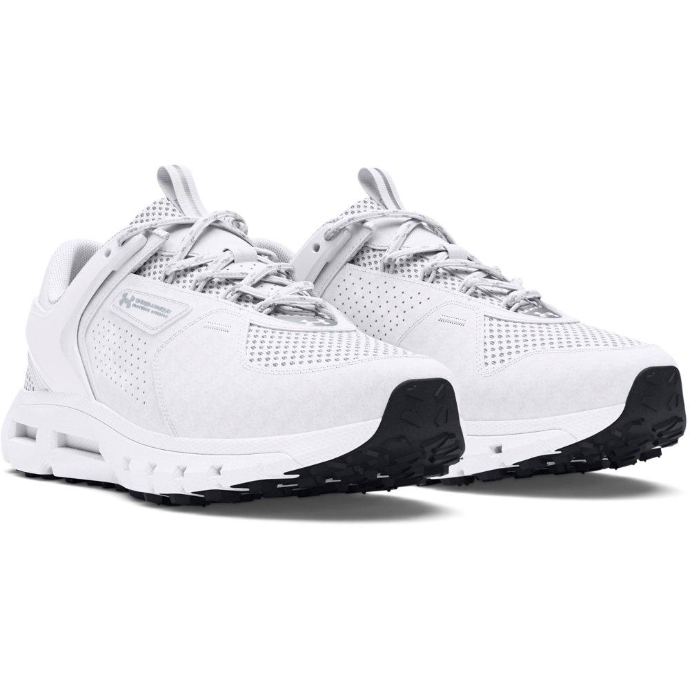 Under Armour Summit Trek "White/Metallic Silver" Men's Running Shoe - WHITE/SILVER Thumbnail View 3