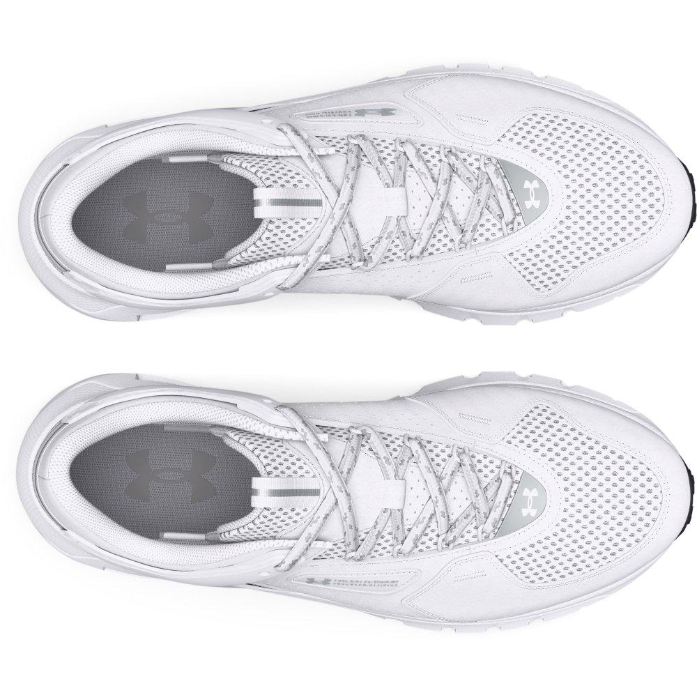 Under Armour Summit Trek "White/Metallic Silver" Men's Running Shoe - WHITE/SILVER Thumbnail View 4