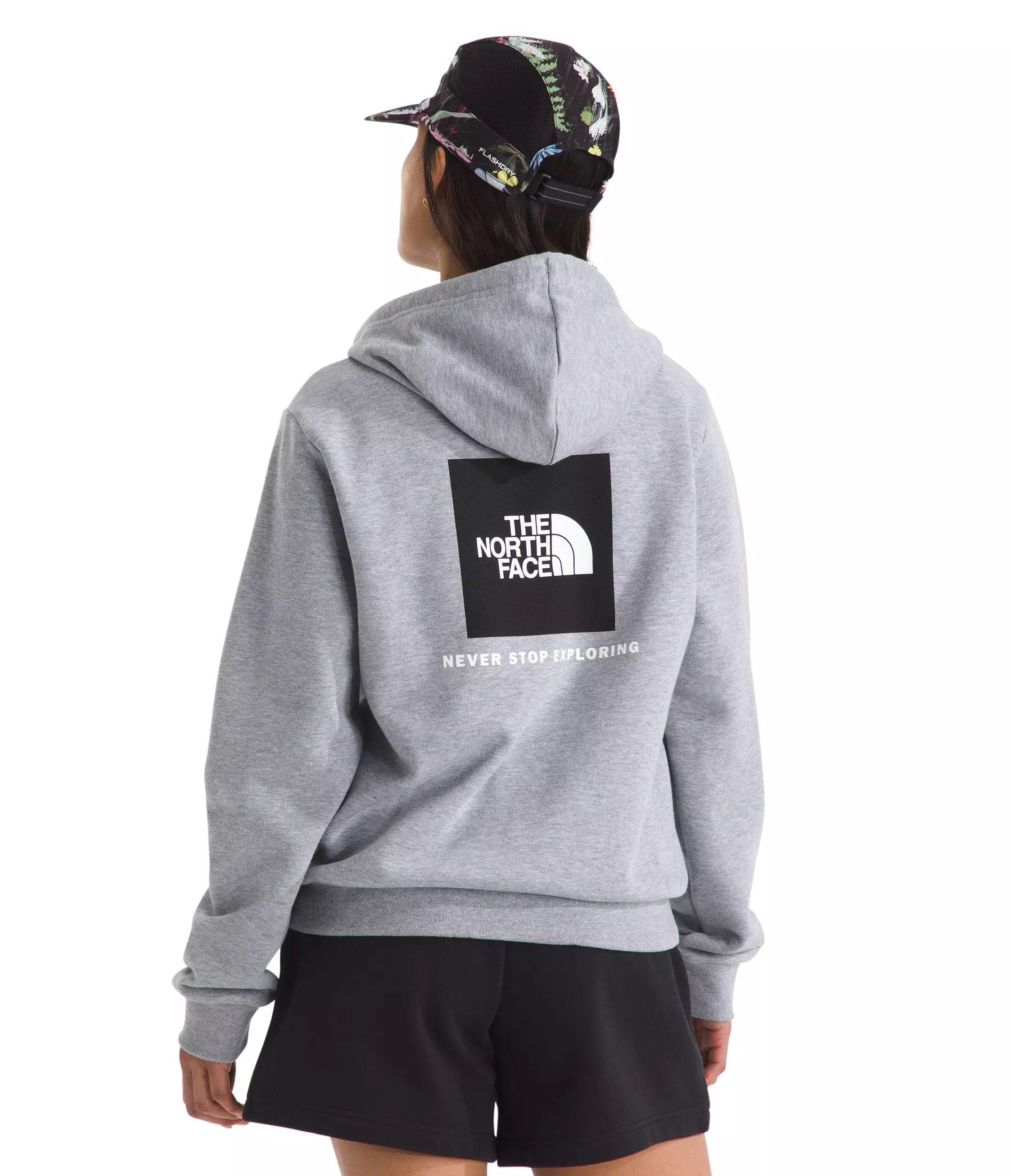 The North Face Women’s Evolution Box NSE Hoodie -Grey - GREY