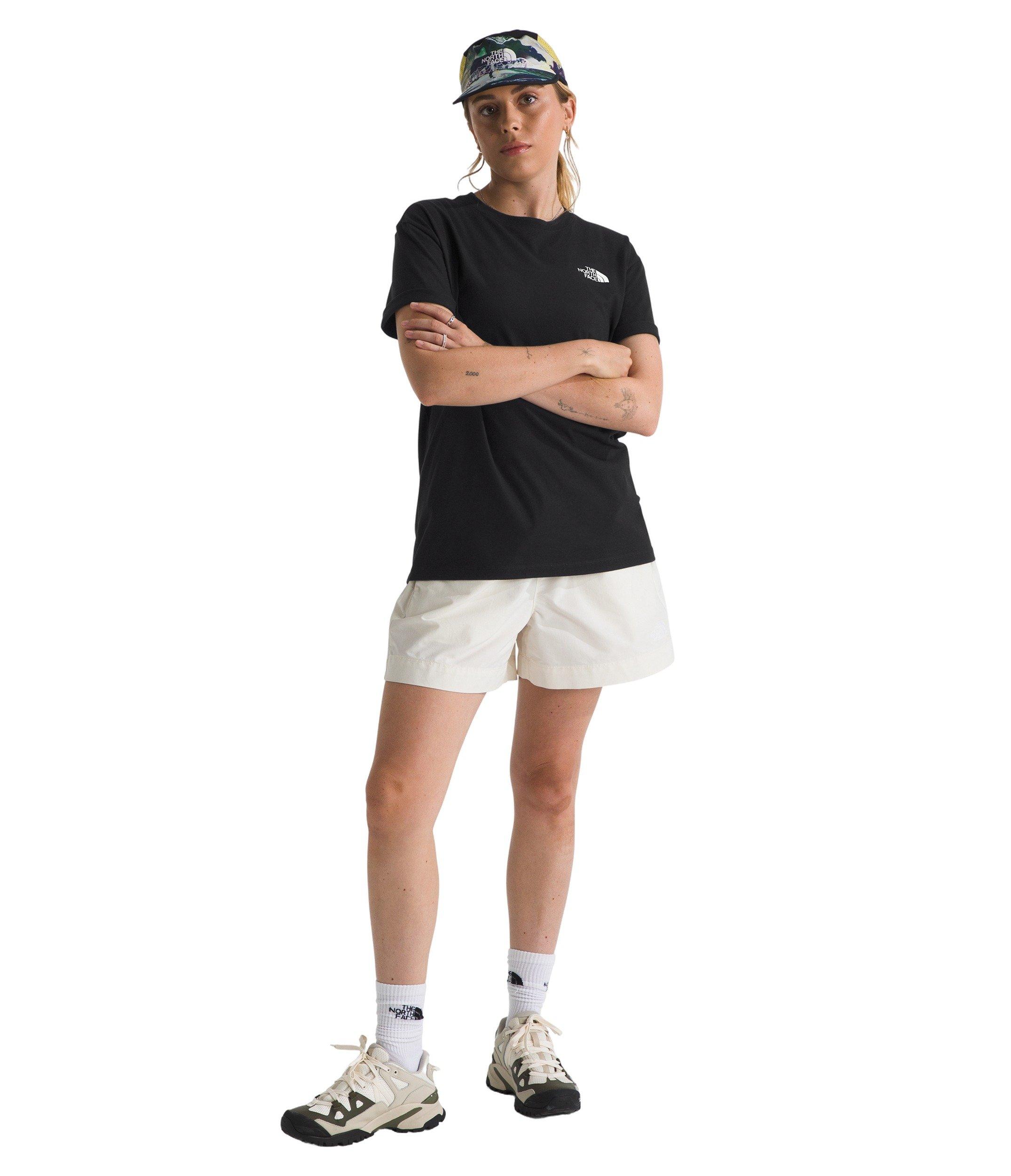 The North Face Women's Evolution Box NSE Short-Sleeve Tee - Black/White - BLACK/WHITE Thumbnail View 5