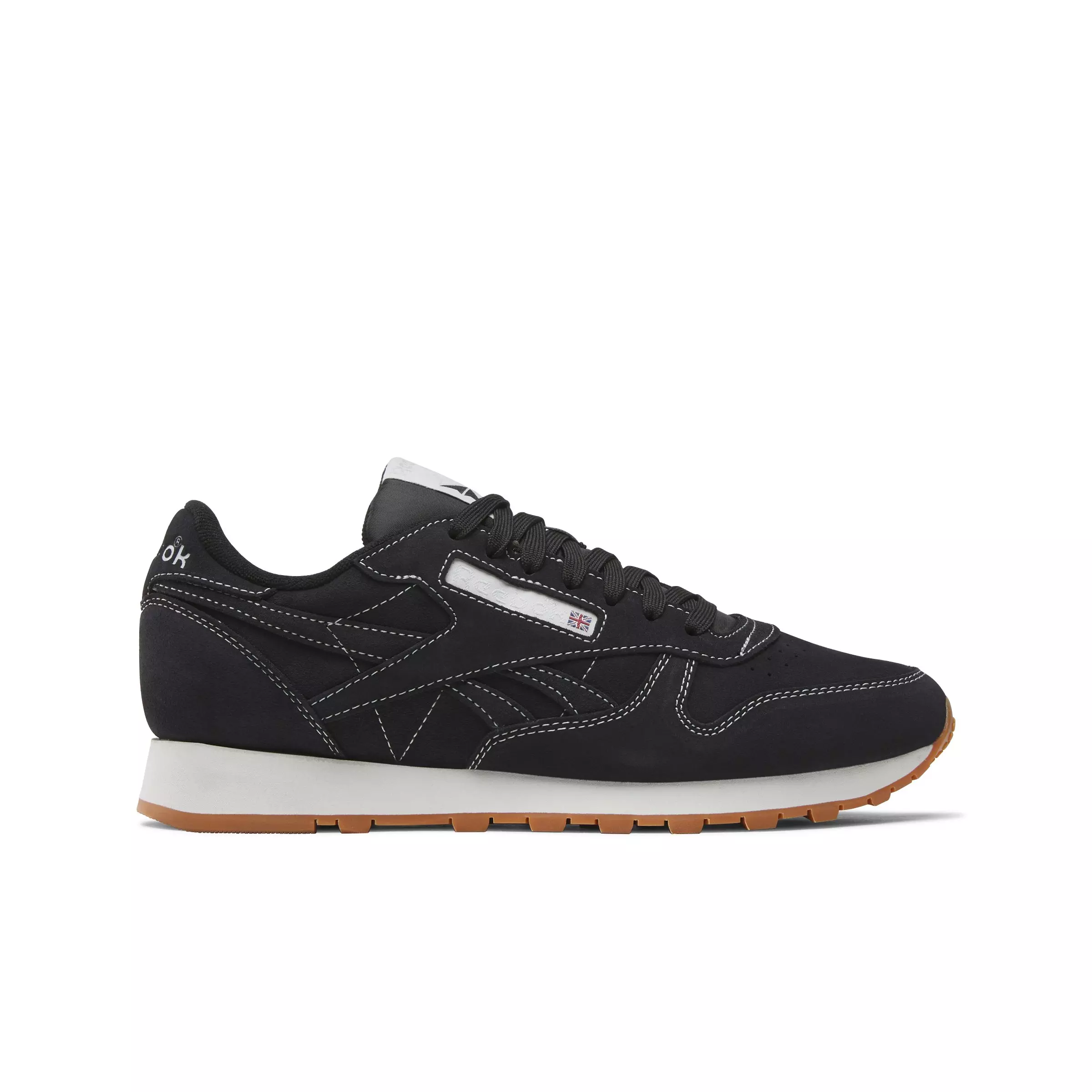 Reebok Classic Leather "Black/Black/White/Gum" Men's Shoe - BLACK/BLACK/WHITE/GUM