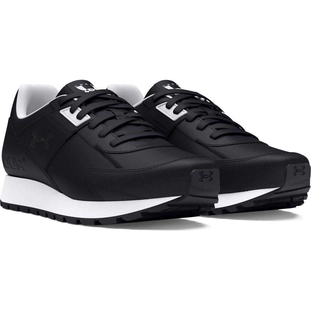 Under Armour Essential Runner "Black/White" Men's Running Shoe - BLACK/WHITE Thumbnail View 3
