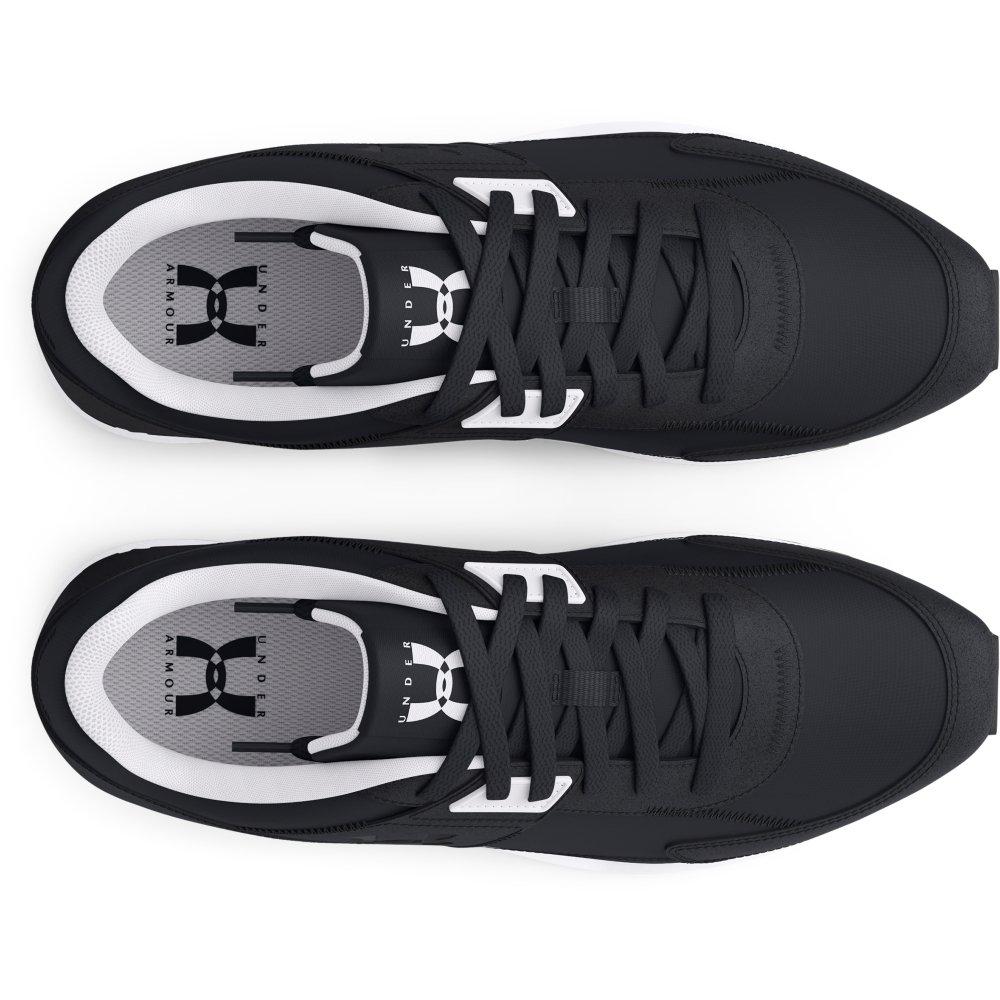 Under Armour Essential Runner "Black/White" Men's Running Shoe - BLACK/WHITE Thumbnail View 4