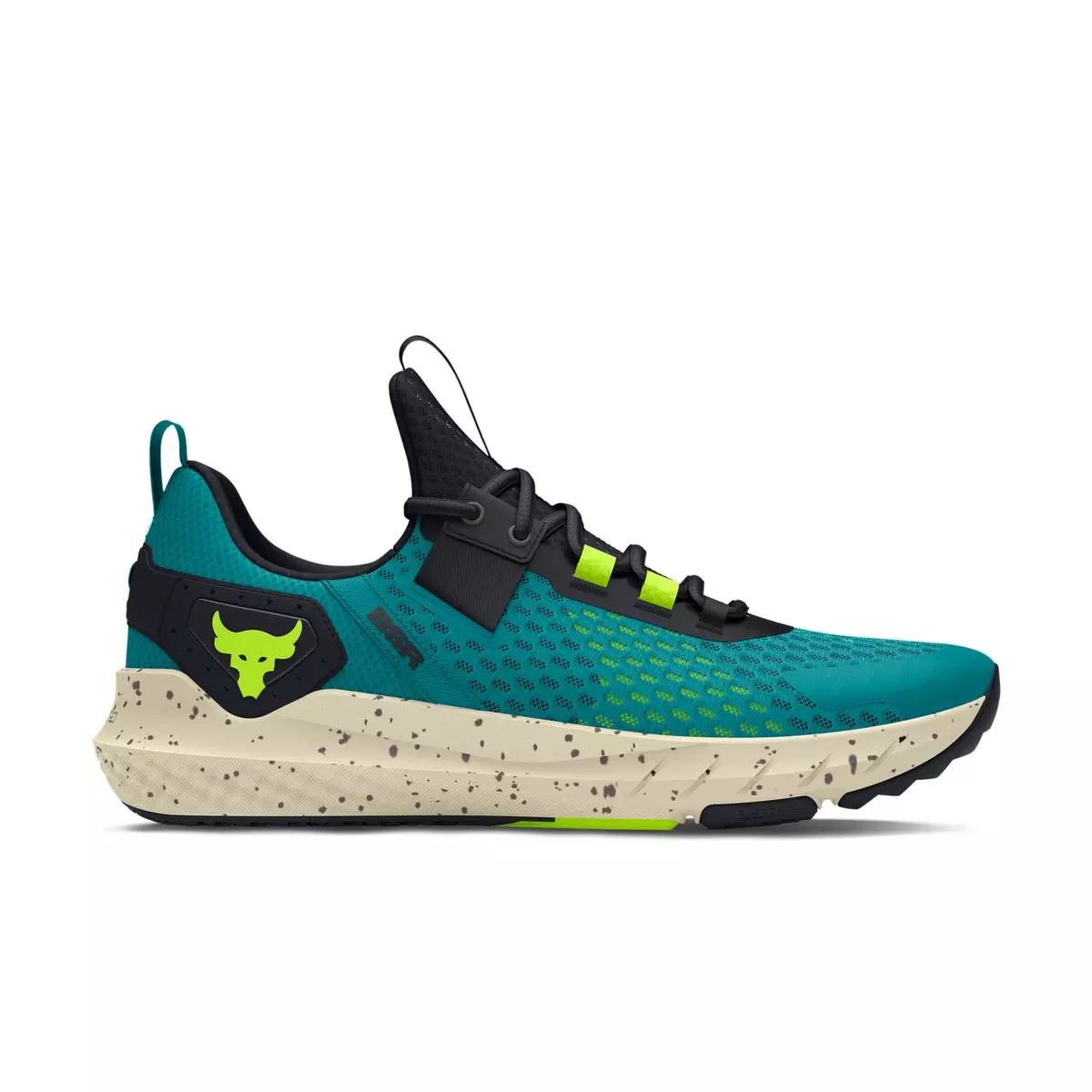 Under Armour Project Rock BSR 4 "Circuit Teal/Black/High Vis Yellow" Men's Training Shoe - TEAL/BLACK/YELLOW