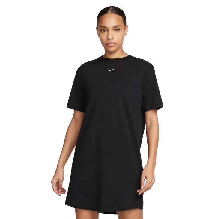 Nike Women's Sportswear Essentials Short Sleeve Dress - BLACK Thumbnail View 1