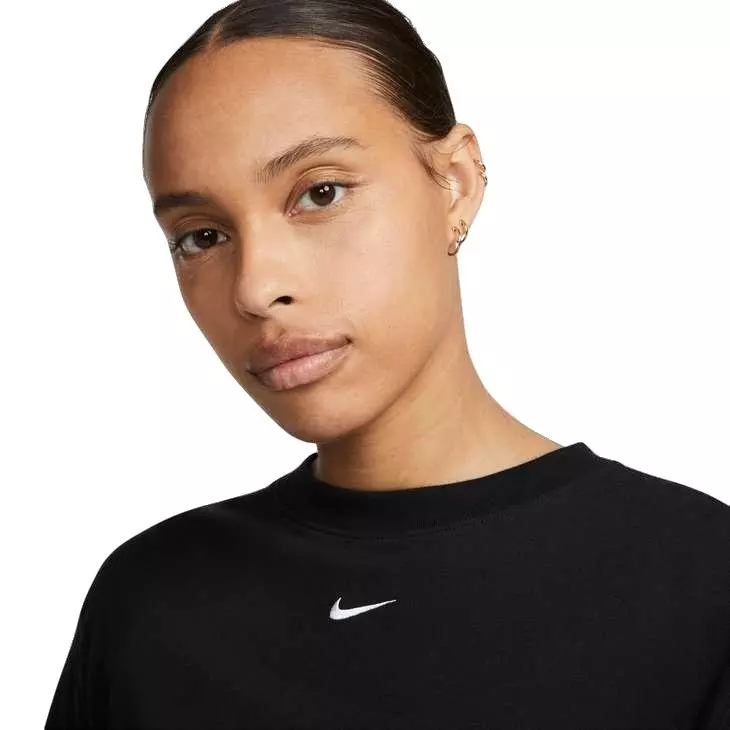 Nike Women's Sportswear Essentials Short Sleeve Dress - BLACK