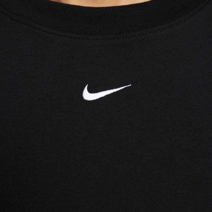 Nike Women's Sportswear Essentials Short Sleeve Dress - BLACK Thumbnail View 4