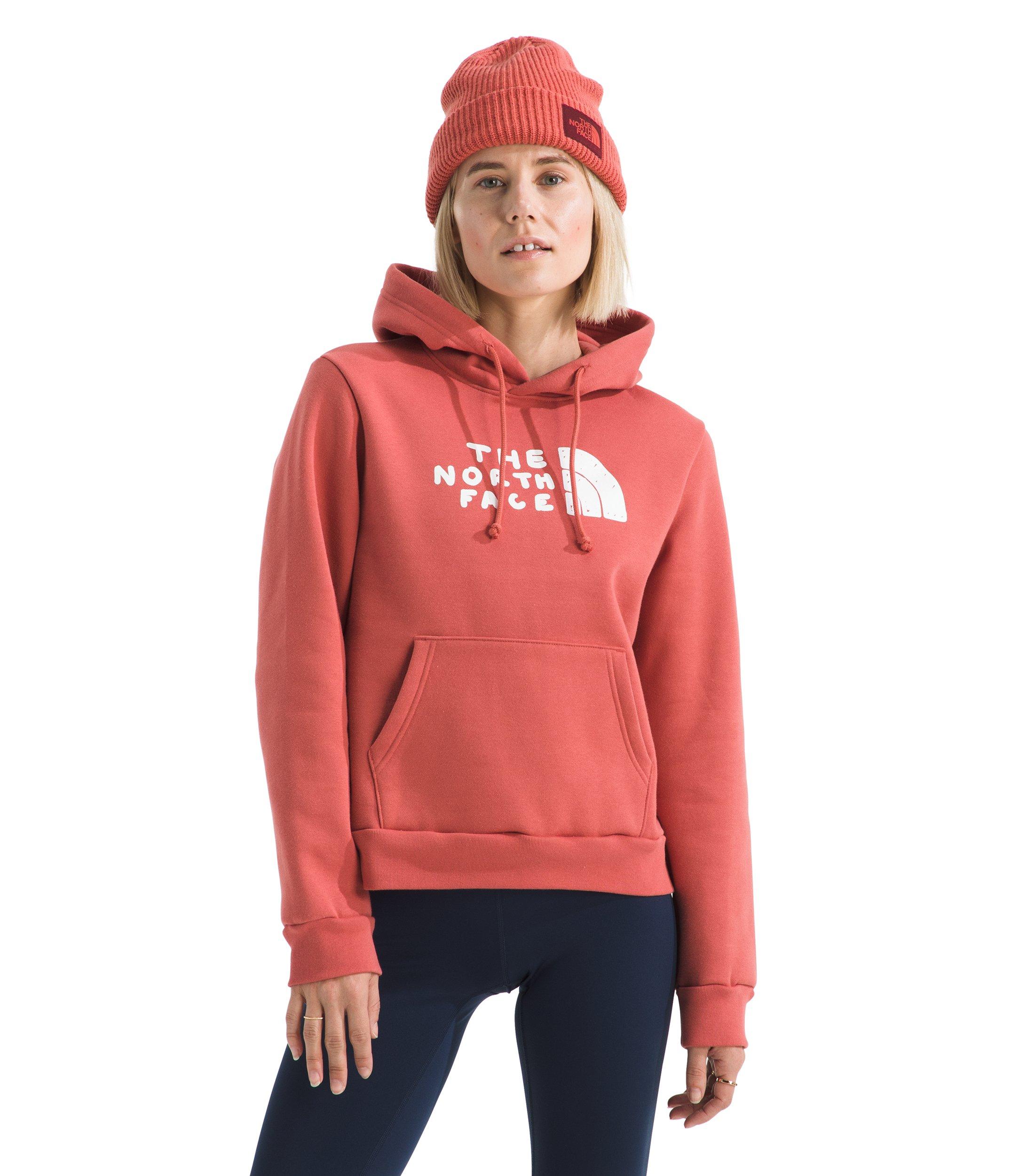 The North Face Women&rsquo;s Evolution Sketch Logo Half Dome Graphic Hoodie - Orange - ORANGE Thumbnail View 1