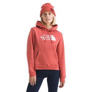 The North Face Women’s Evolution Sketch Logo Half Dome Graphic Hoodie -Orange
