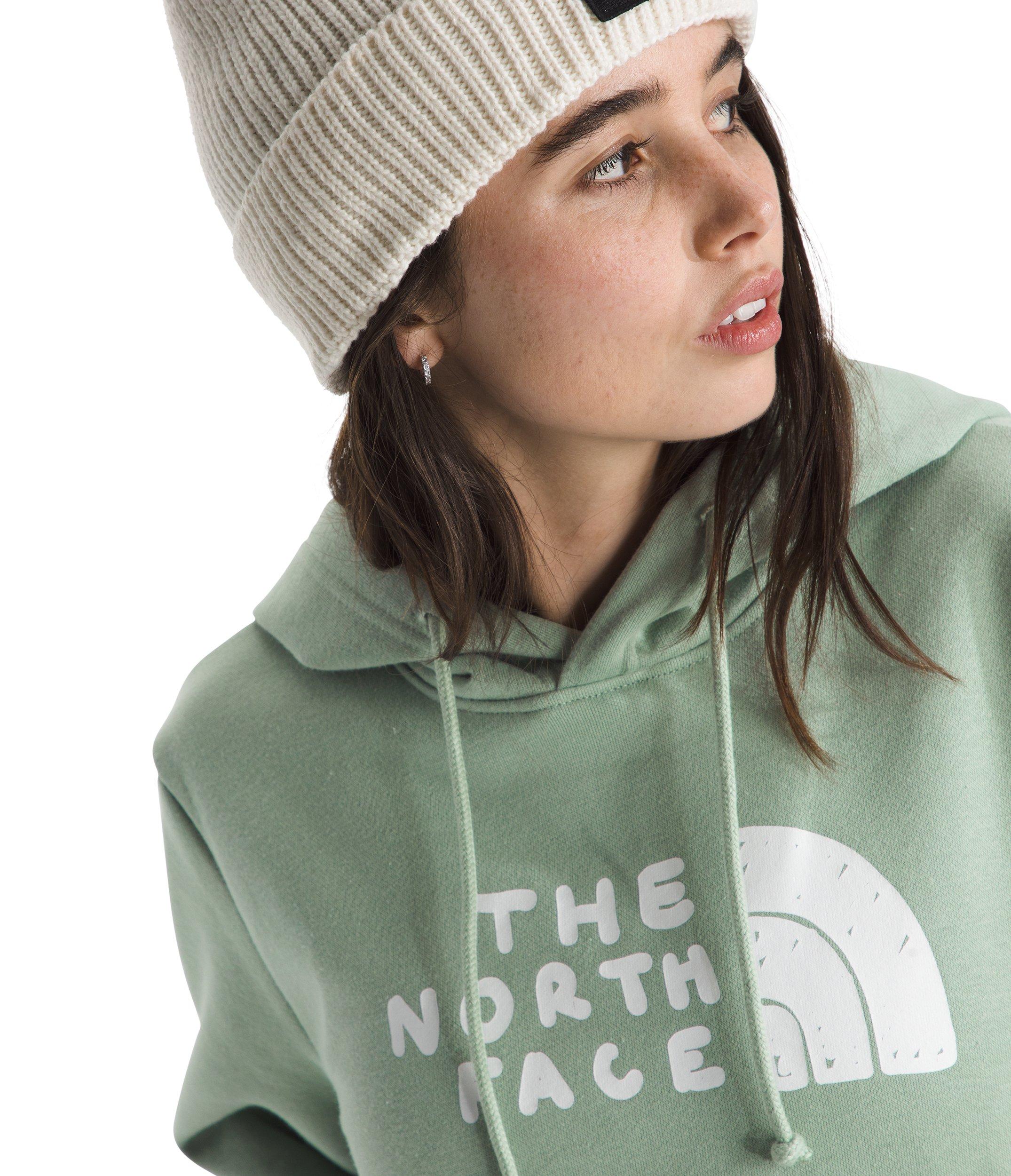 The North Face Women&rsquo;s Evolution Sketch Logo Half Dome Graphic Hoodie -Green - GREEN Thumbnail View 3