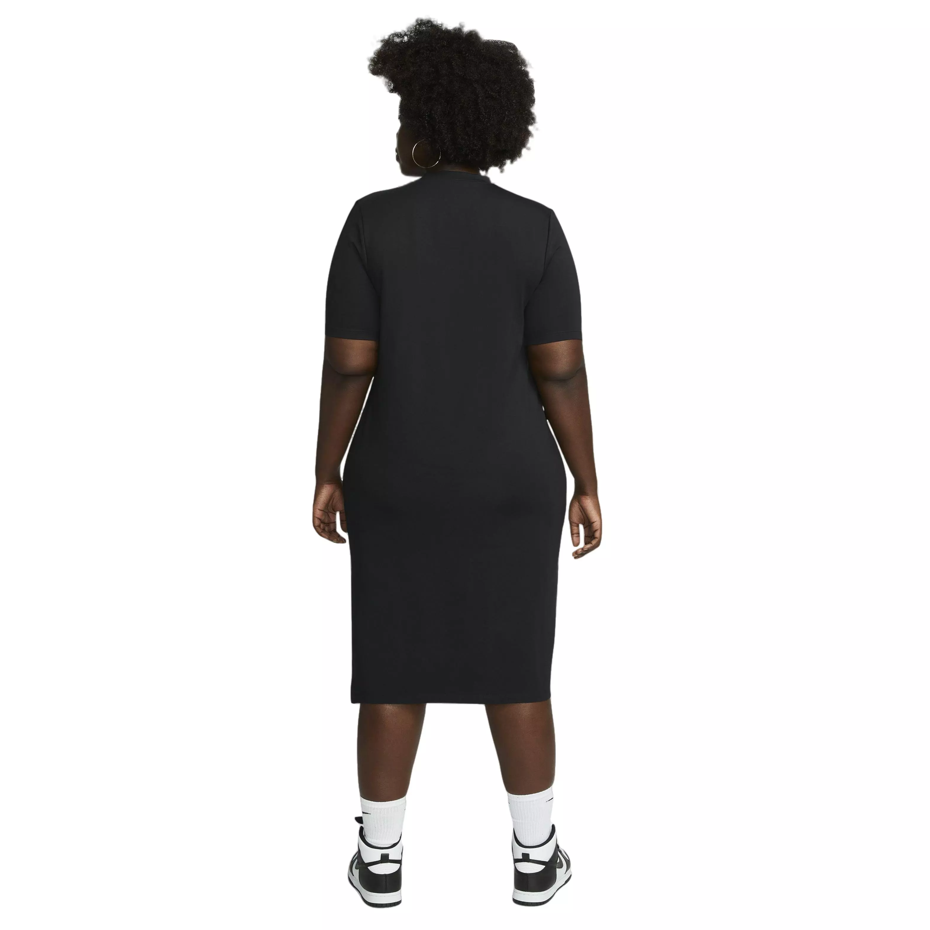 Nike Women's Sportswear Essentials Midi Dress - BLACK