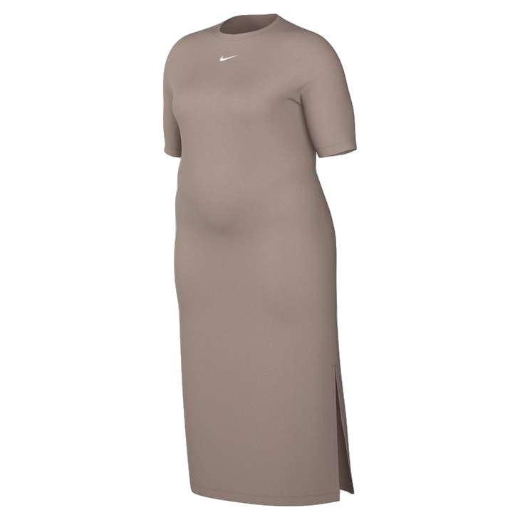 Nike Women's Sportswear Essentials Midi Dress - BROWN Thumbnail View 1