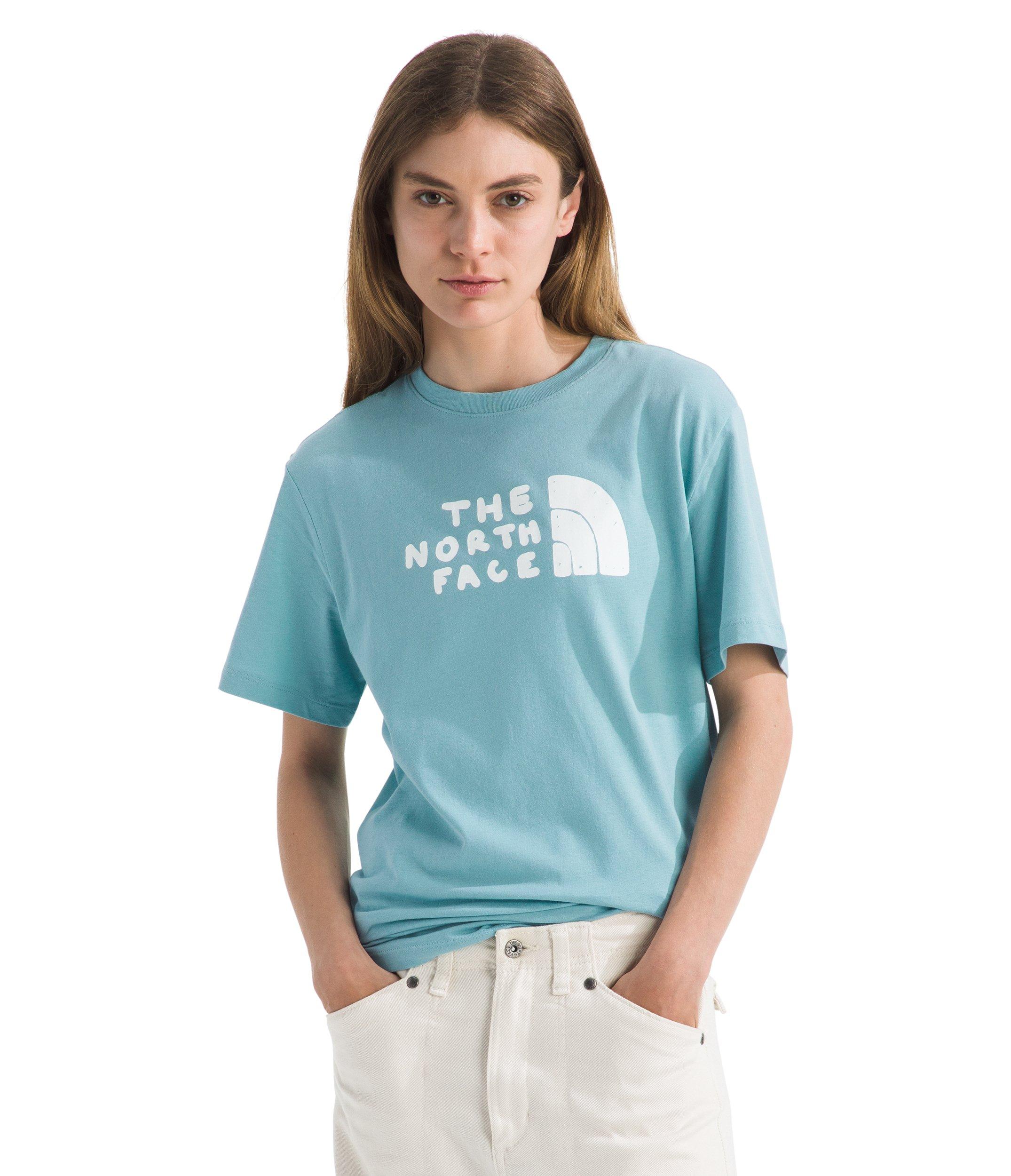 The North Face Women&rsquo;s Evolution Sketch Logo Half Dome Short-Sleeve Graphic Tee -Blue - BLUE Thumbnail View 1