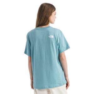 The North Face Women’s Evolution Sketch Logo Half Dome Short-Sleeve Graphic Tee -Blue