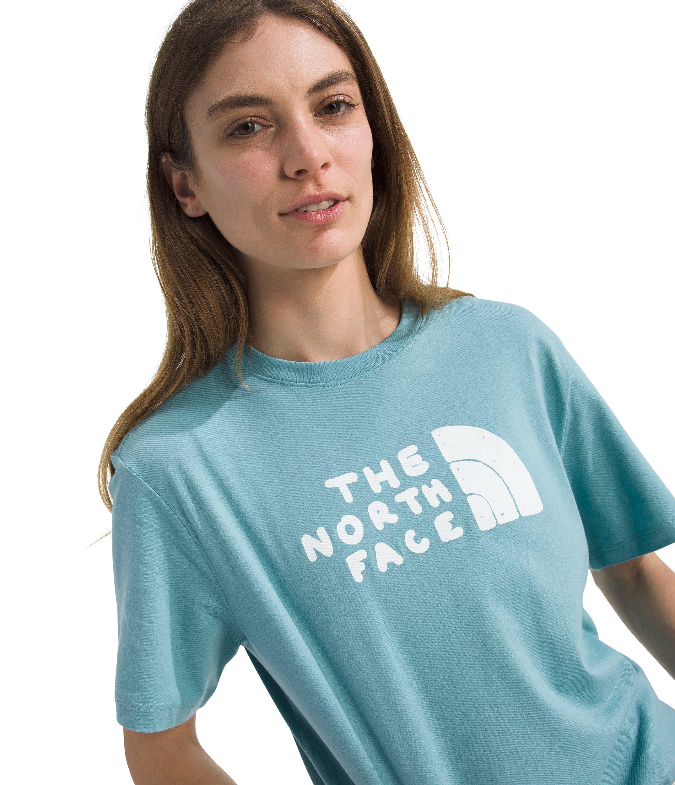The North Face Women&rsquo;s Evolution Sketch Logo Half Dome Short-Sleeve Graphic Tee -Blue - BLUE Thumbnail View 3
